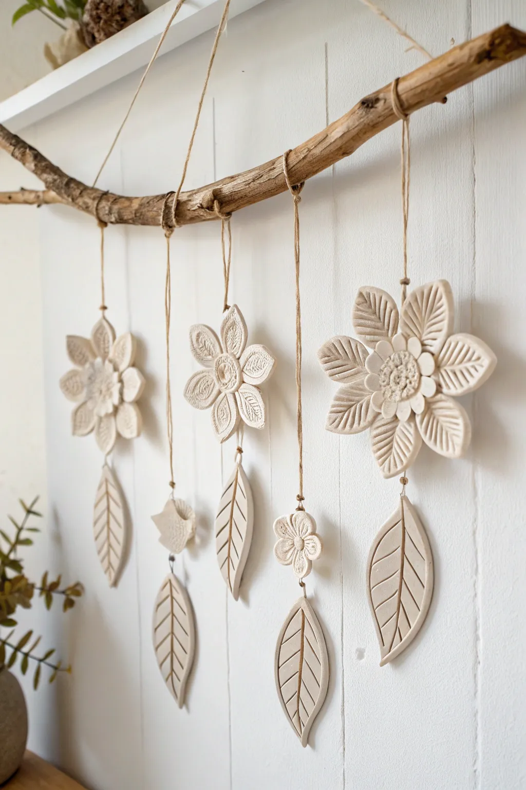Elevate your space with the simple elegance of clay and nature, where every twig tells a story.