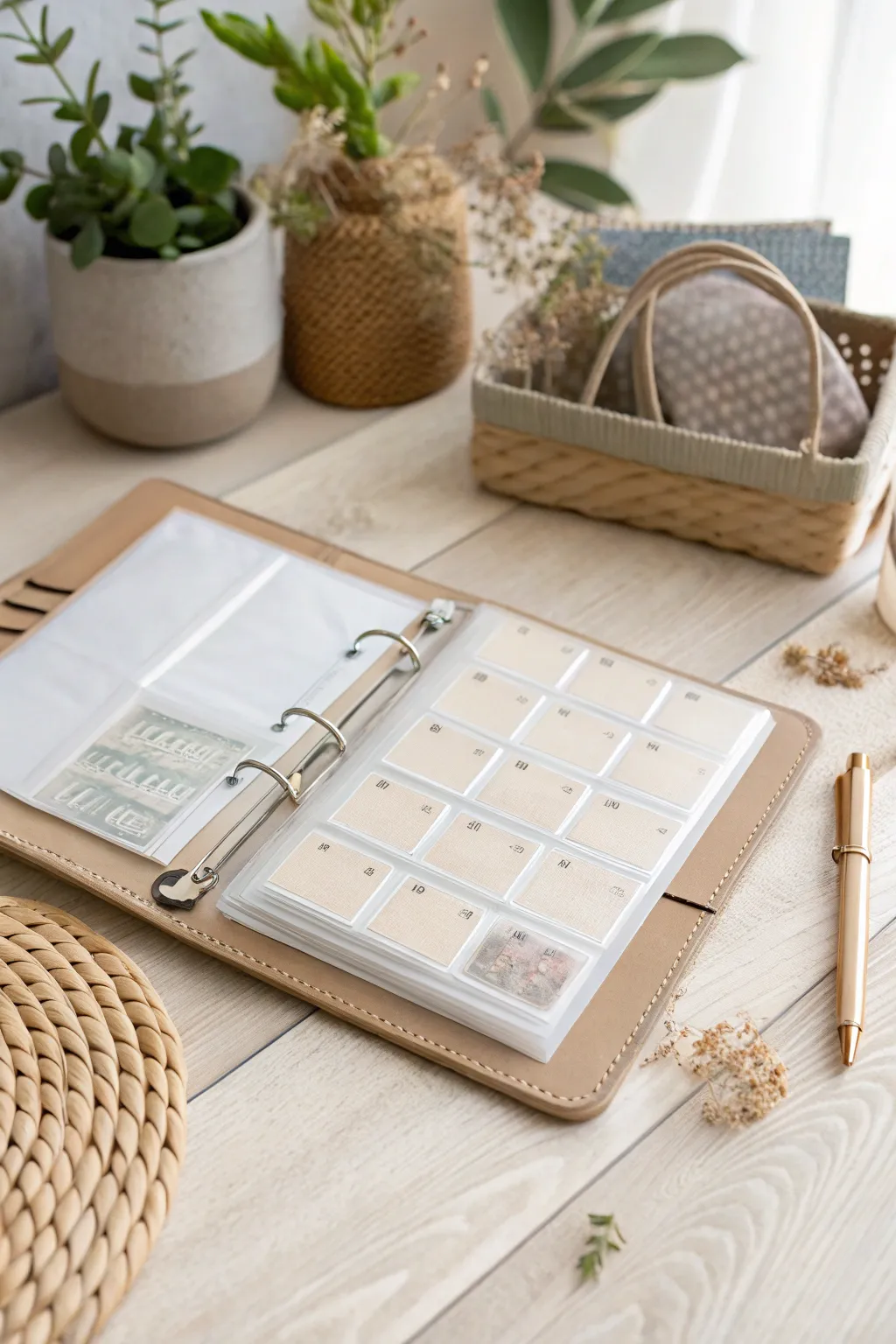 Organize your creativity with elegant simplicity: discover the art of binder bliss for your stamp collection.