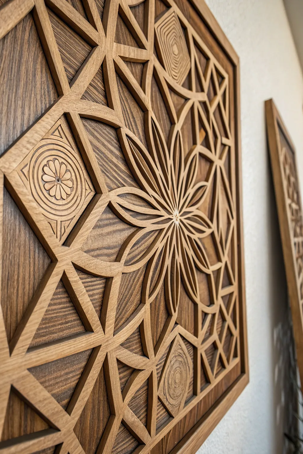 Elevate your space with the timeless elegance of handcrafted wooden wall art.