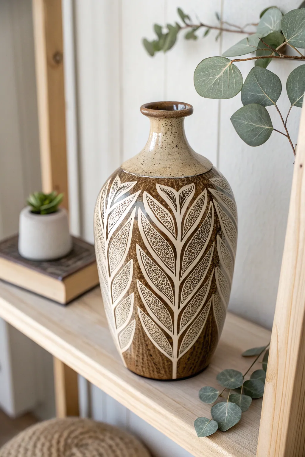 Embrace the beauty of nature with the mesmerizing mocha diffusion glaze, where art meets organic elegance.