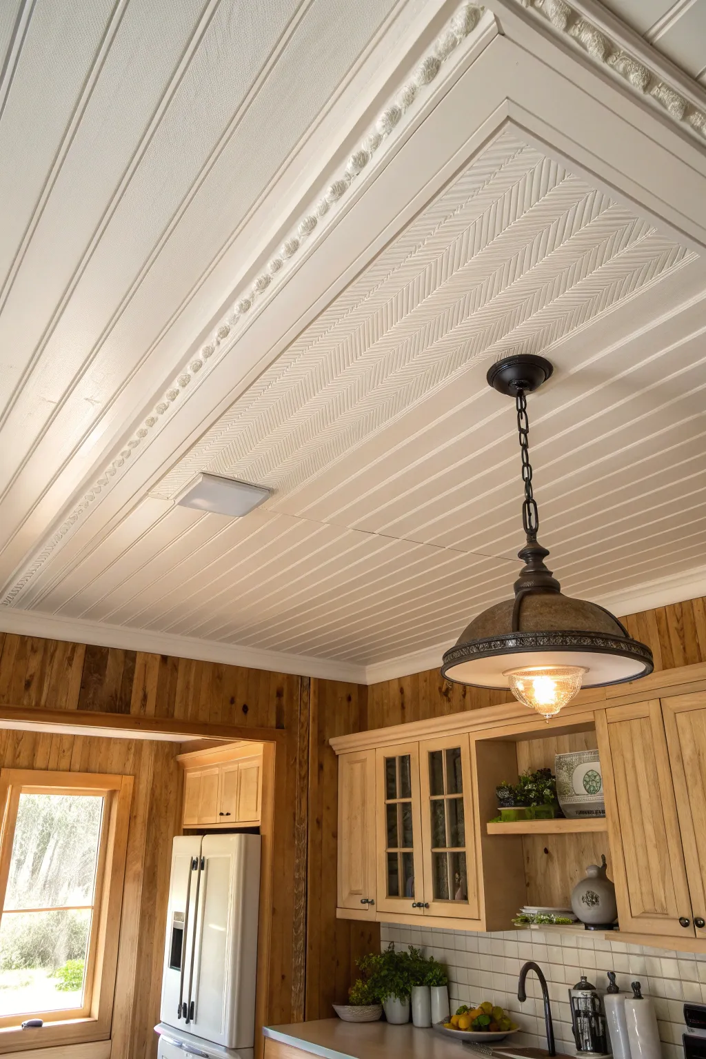 Transform your space with the timeless charm of beadboard ceilings. Perfect for that cozy, farmhouse vibe.