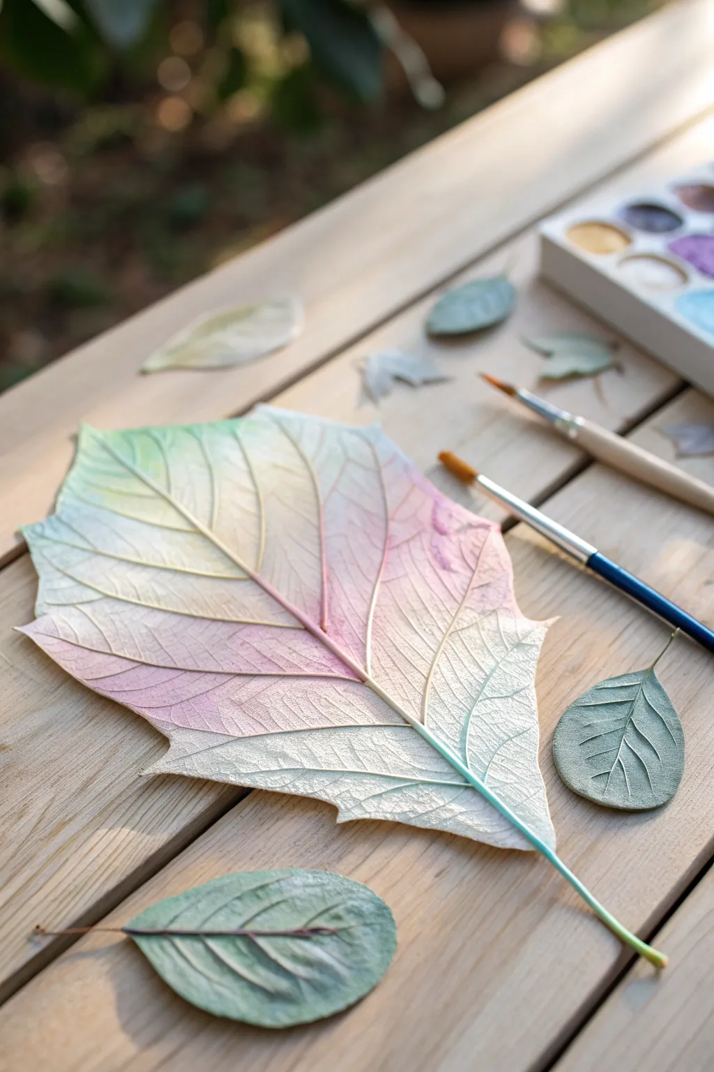 Transform nature into art: Discover the beauty in simplicity with leaf crafts.