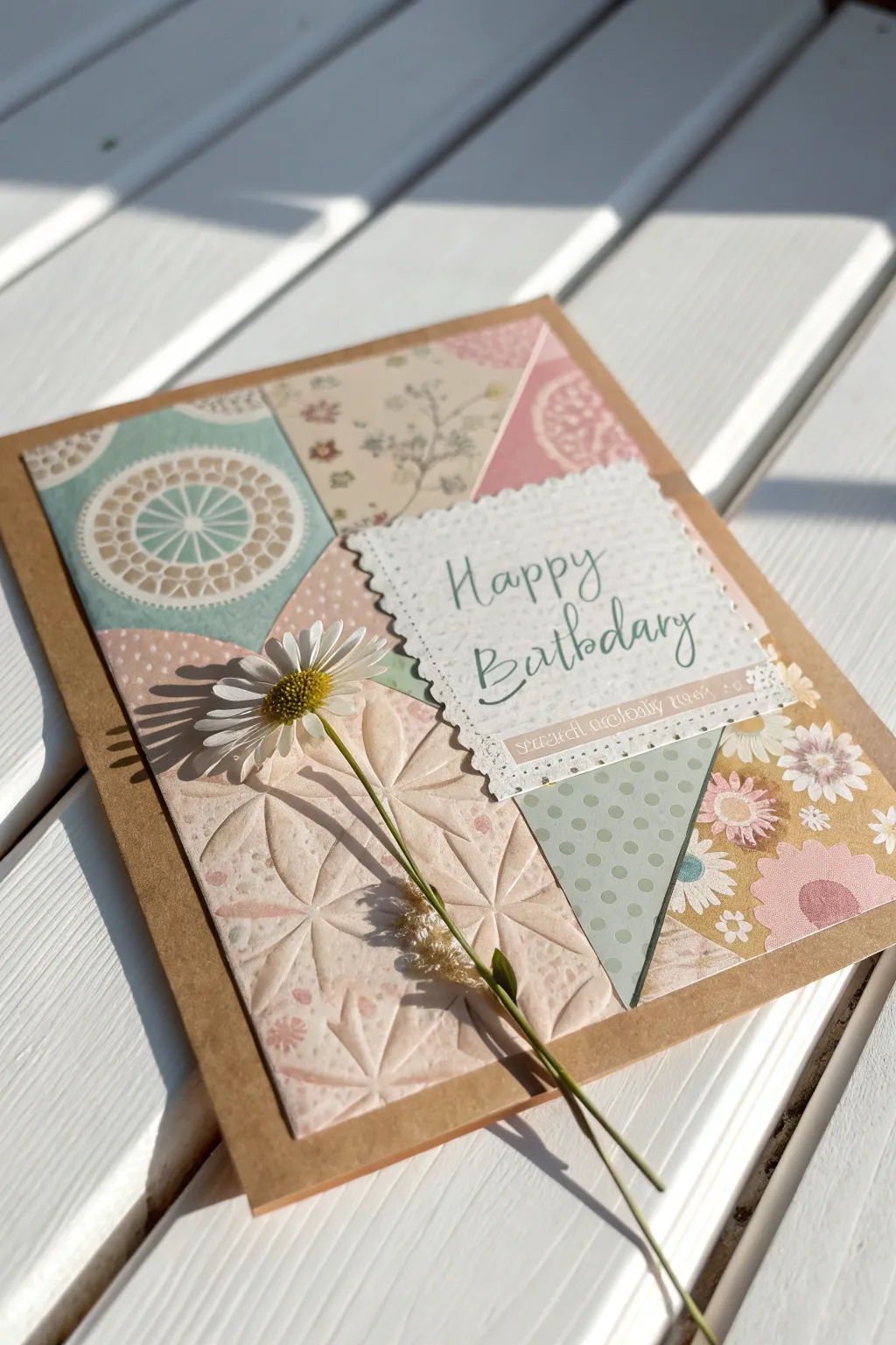 Elevate your birthday wishes with the charm of upcycled creativity.