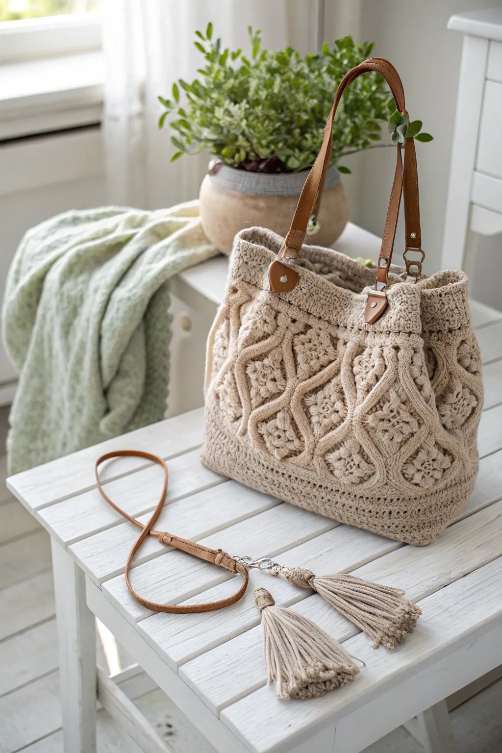 Elevate her style with a touch of handcrafted elegance—this crochet bag is the perfect blend of practicality and beauty.