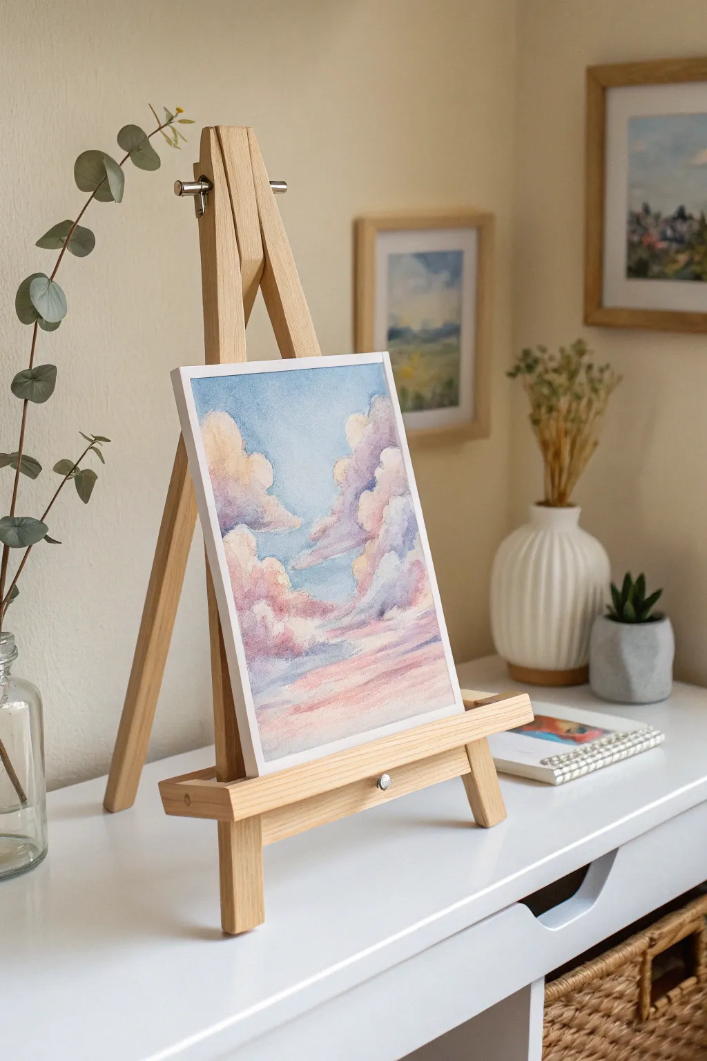 Bring a touch of whimsy to your space with dreamy watercolor skies.
