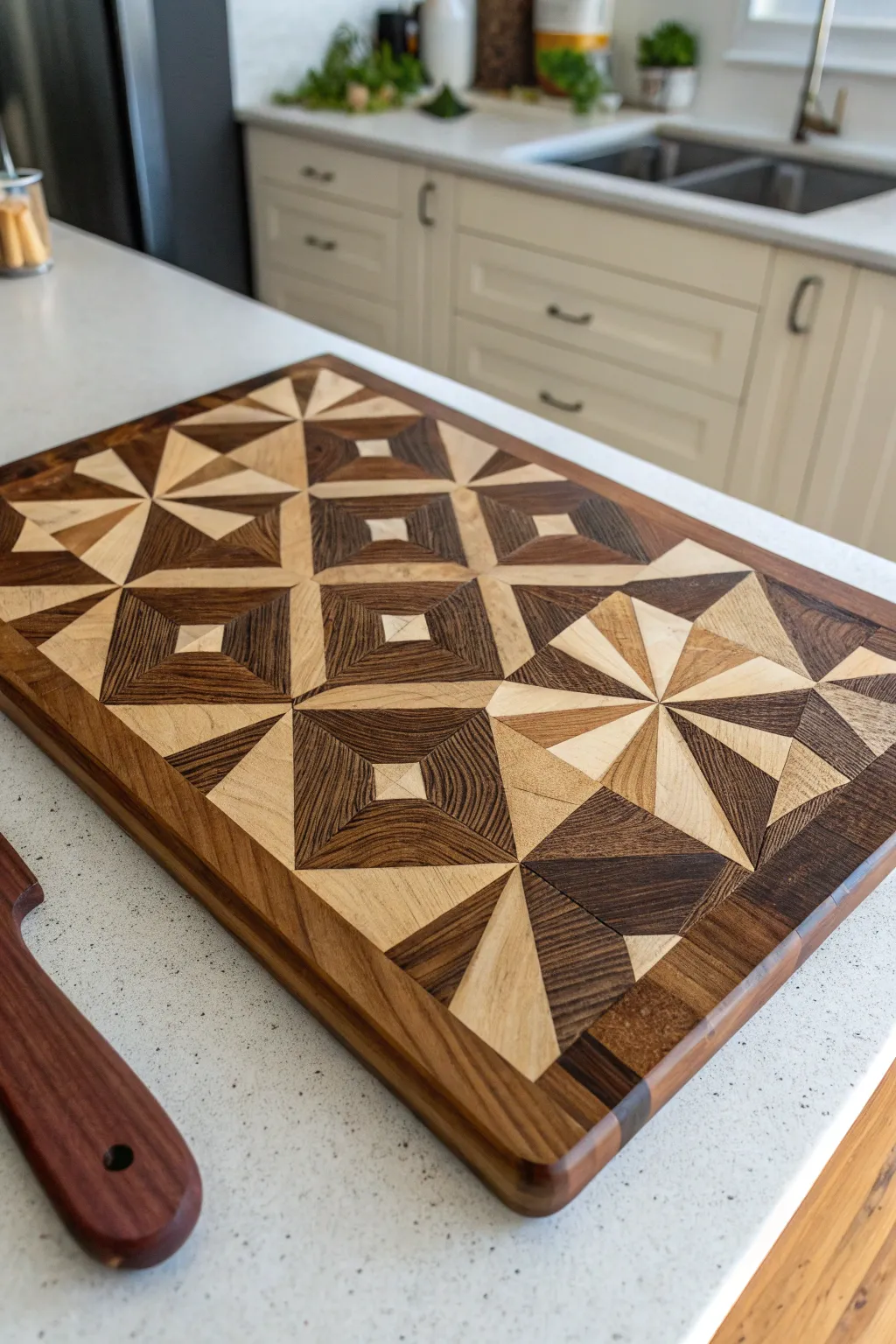 Elevate your dining experience with a masterpiece of geometric craftsmanship.