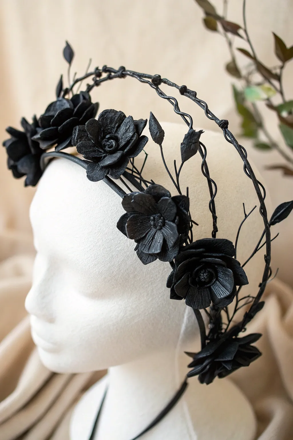 Craft your own dark fairy tale with this stunning DIY gothic headpiece.