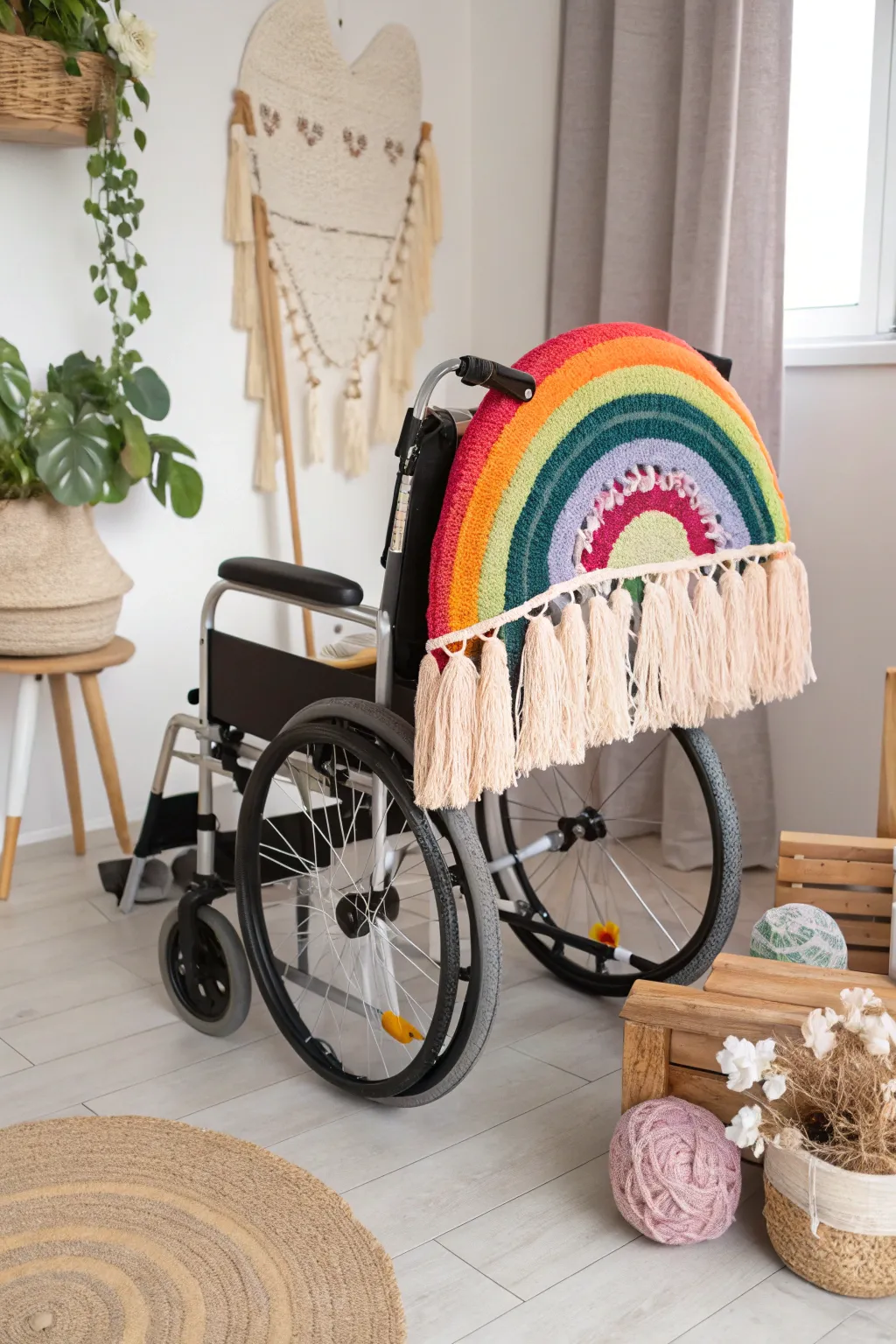 Celebrate diversity with a splash of color and creativity. 🌈 #ThemedExpressions #WheelchairArtistry