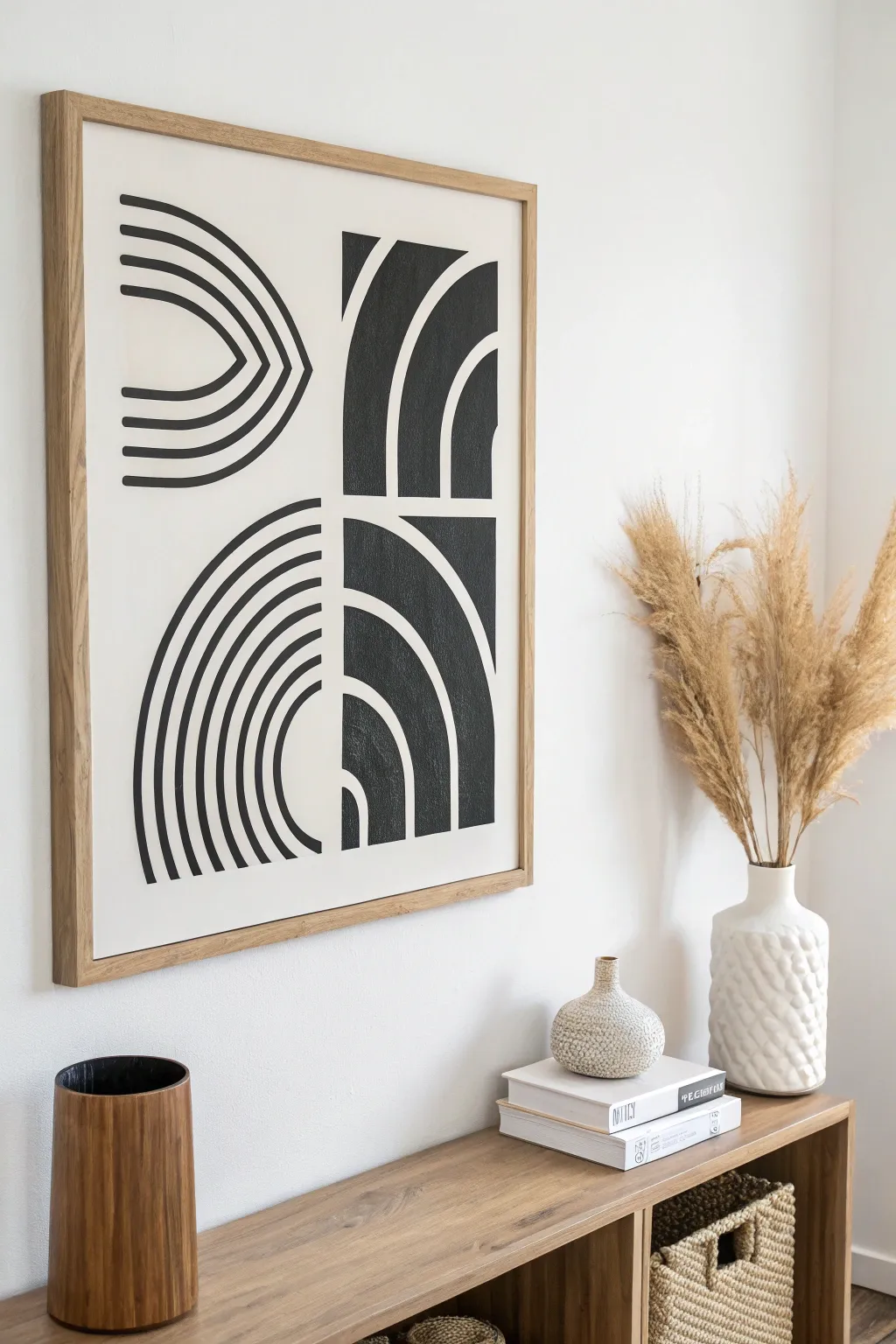 Embrace the power of simplicity with minimalist monochrome art for a touch of elegance in your space.