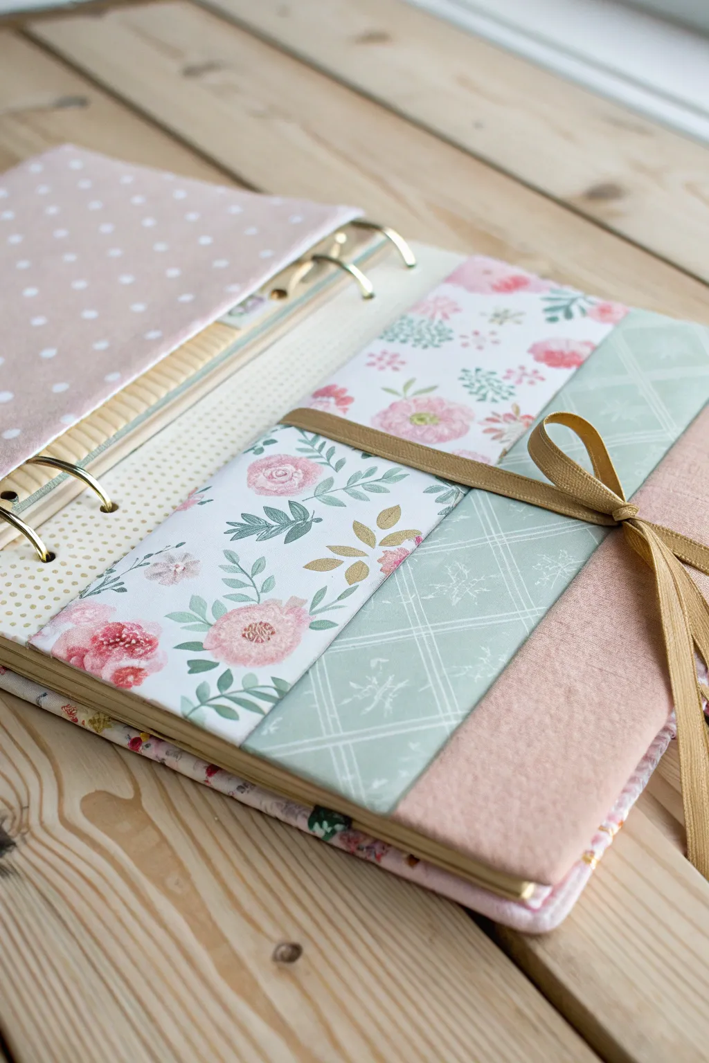 Elevate your organization game with a tactile blend of textures and simplicity. #DIYBinderBeauty
