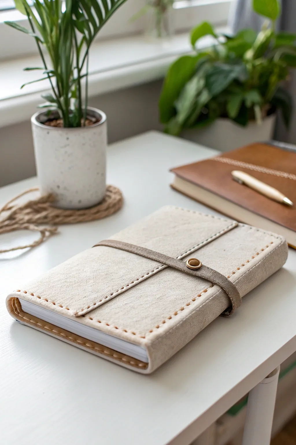 Elevate your stationery with a touch of elegance: Discover the beauty of fabric-covered notebooks.