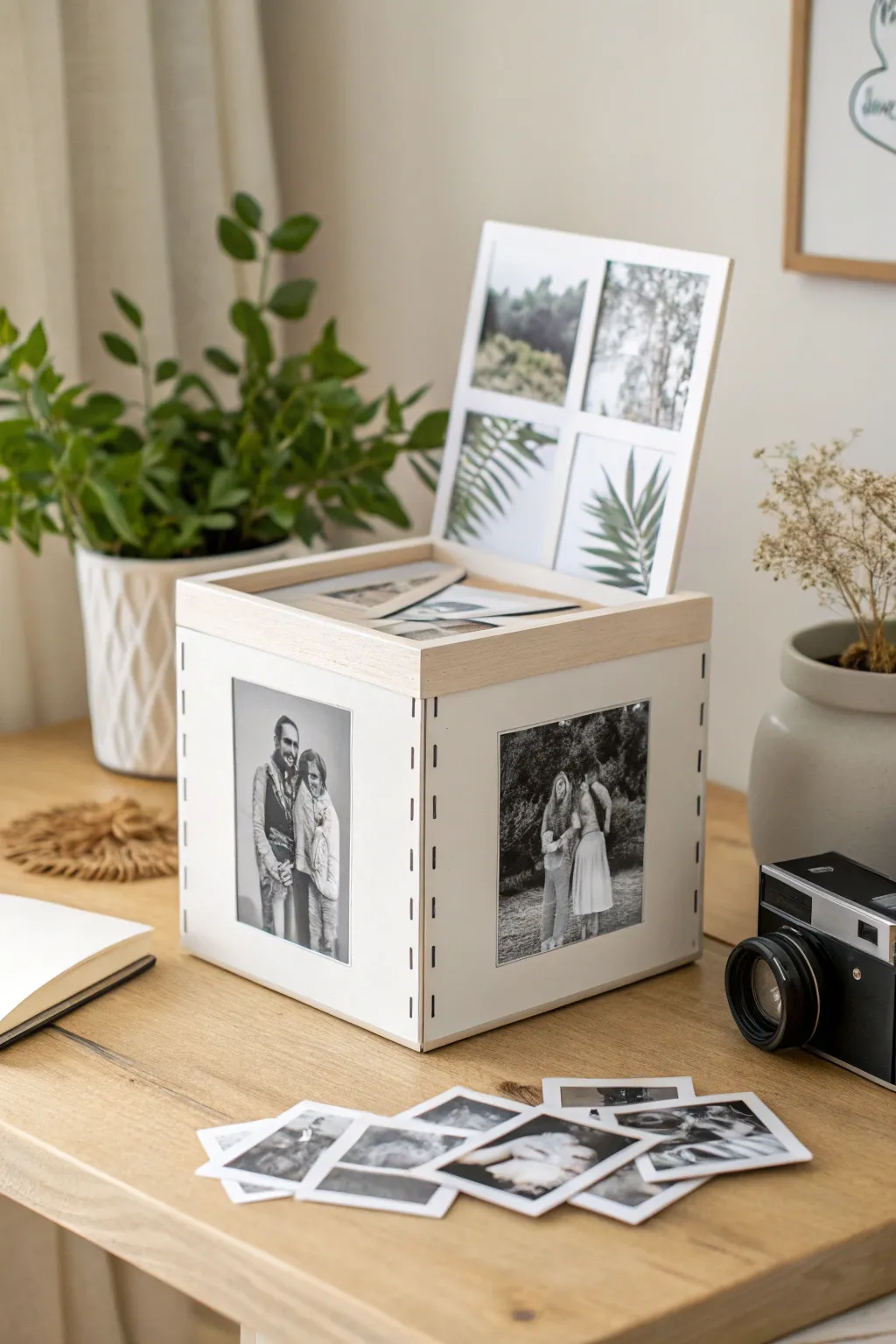 Transform memories into art with a personalized photo box; where simplicity meets nostalgia.