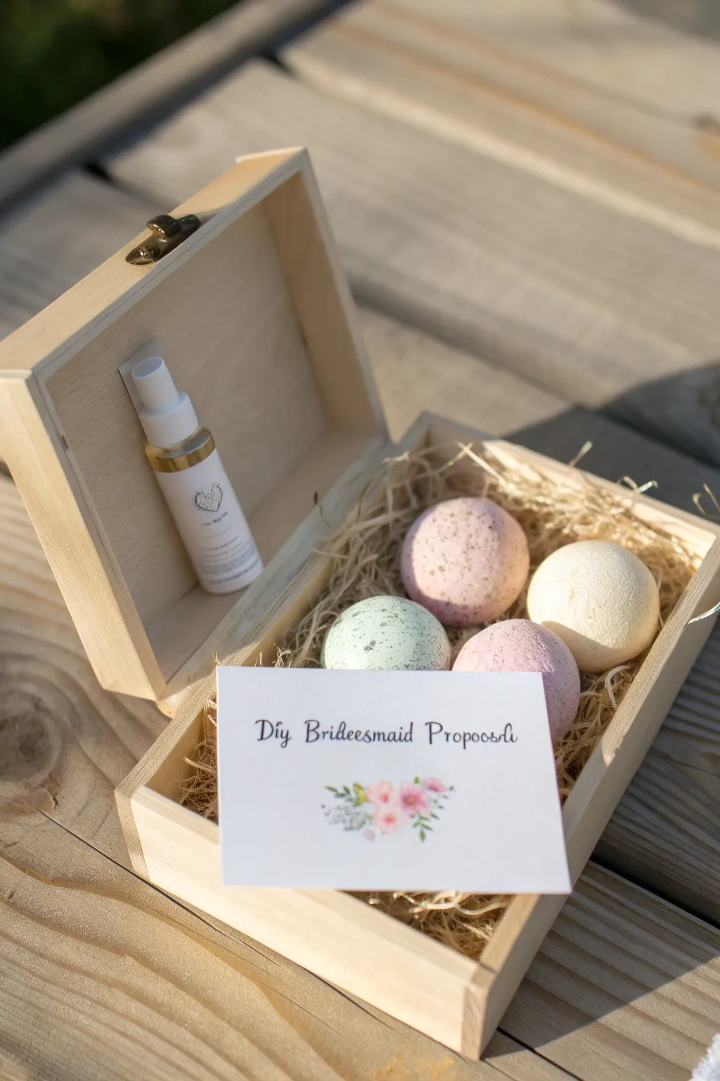 Invite your bridesmaids with a touch of elegance and care. 🌿✨ #BridesmaidProposal #SelfCareEssentials