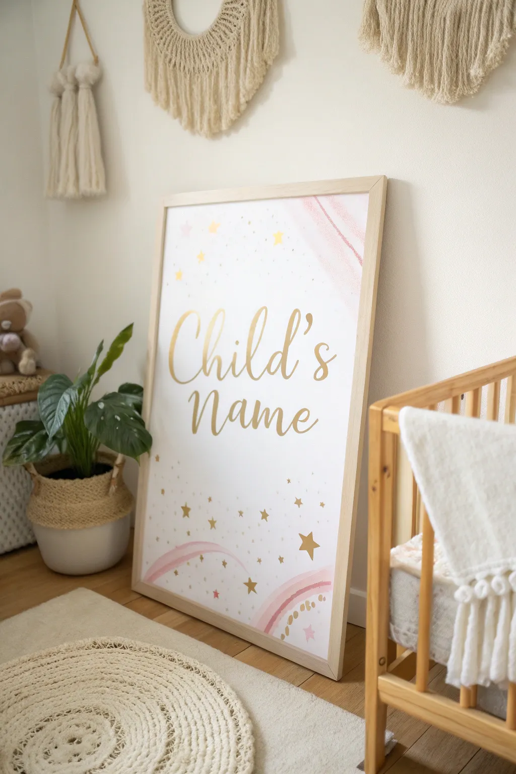Craft your little one's name into a masterpiece that adds a personal and artistic touch to their nursery.