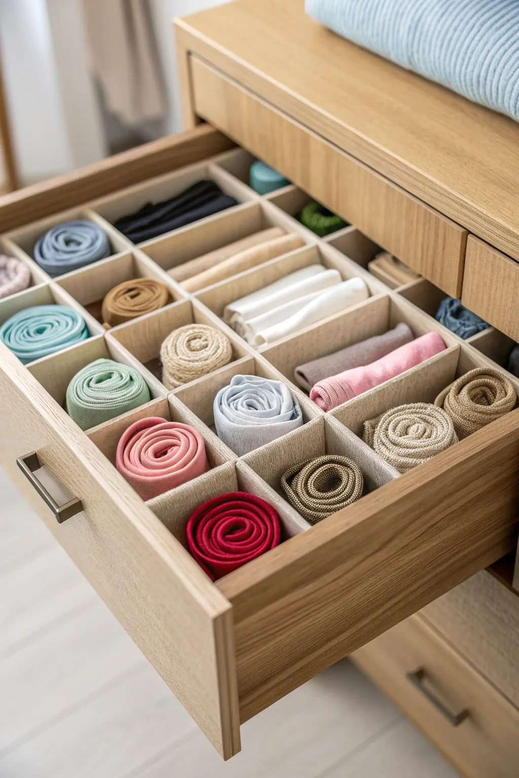 Transform chaos into calm with DIY cardboard drawer dividers, embracing simplicity and elegance.