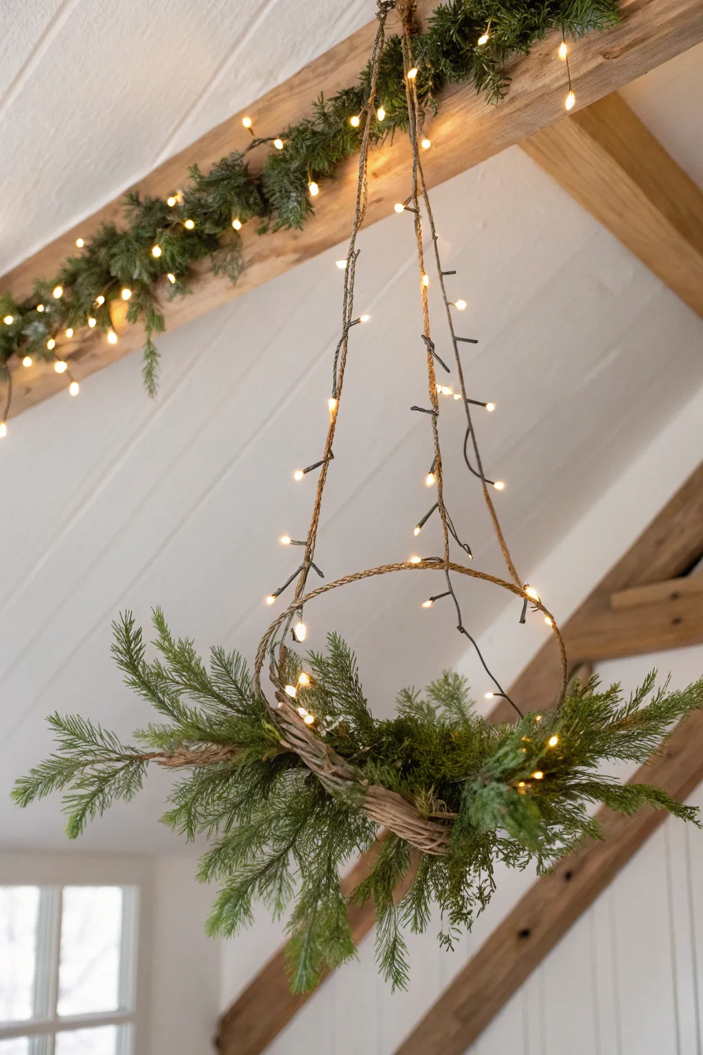 Illuminate your space with a touch of handmade holiday magic. ✨🌿 #ScandinavianChristmas #DIYGarland