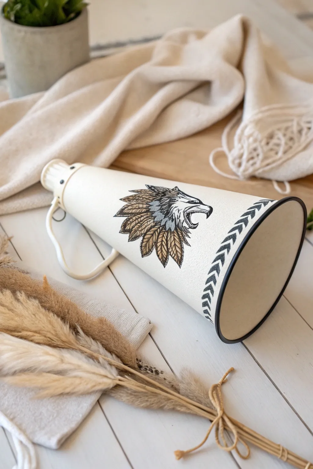 Unleash your team spirit with a handcrafted touch—embrace your mascot with minimalist flair!