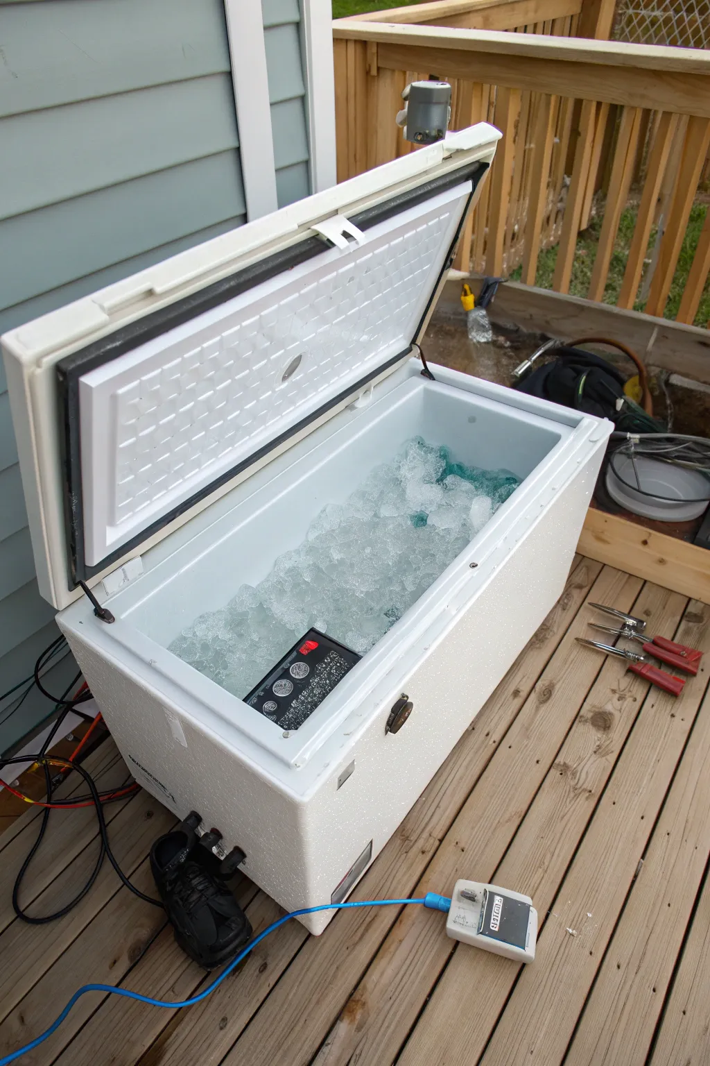 Dive into the chill with a DIY chest freezer cold plunge, where craftsmanship meets icy innovation!