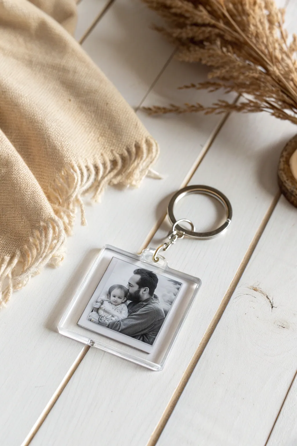 Capture cherished moments with a DIY photo keychain, perfect for Father's Day.