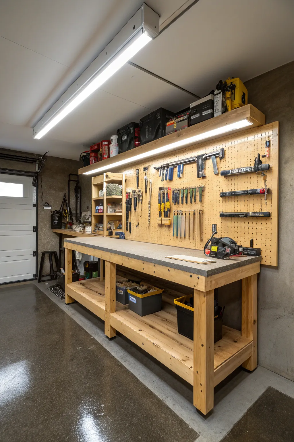 Illuminate your craft: LED lighting for the perfect workshop ambiance.