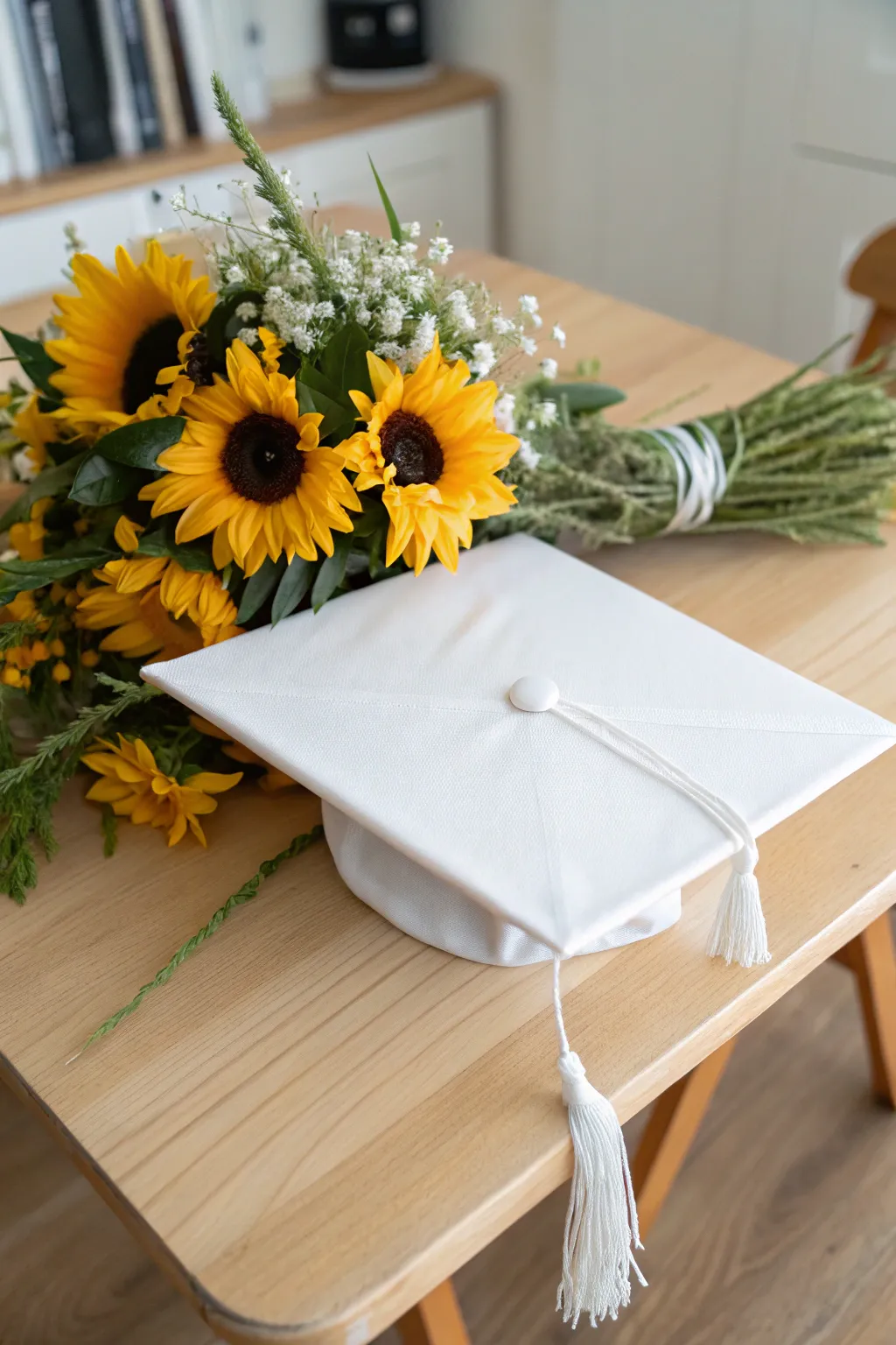 Celebrate growth and positivity with a touch of floral elegance.