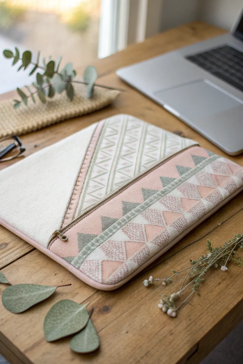 Elevate their tech game with a handcrafted laptop sleeve that blends minimalist design with boho flair. Perfect for the stylish grad!