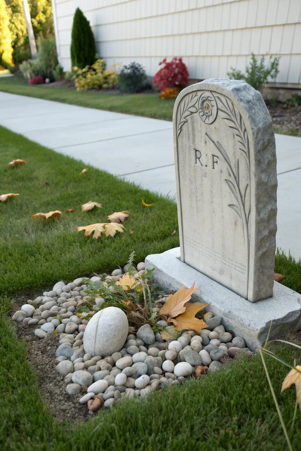 Craft your own charmingly eerie graveyard with minimalist tombstones that blend Scandinavian simplicity with boho flair.