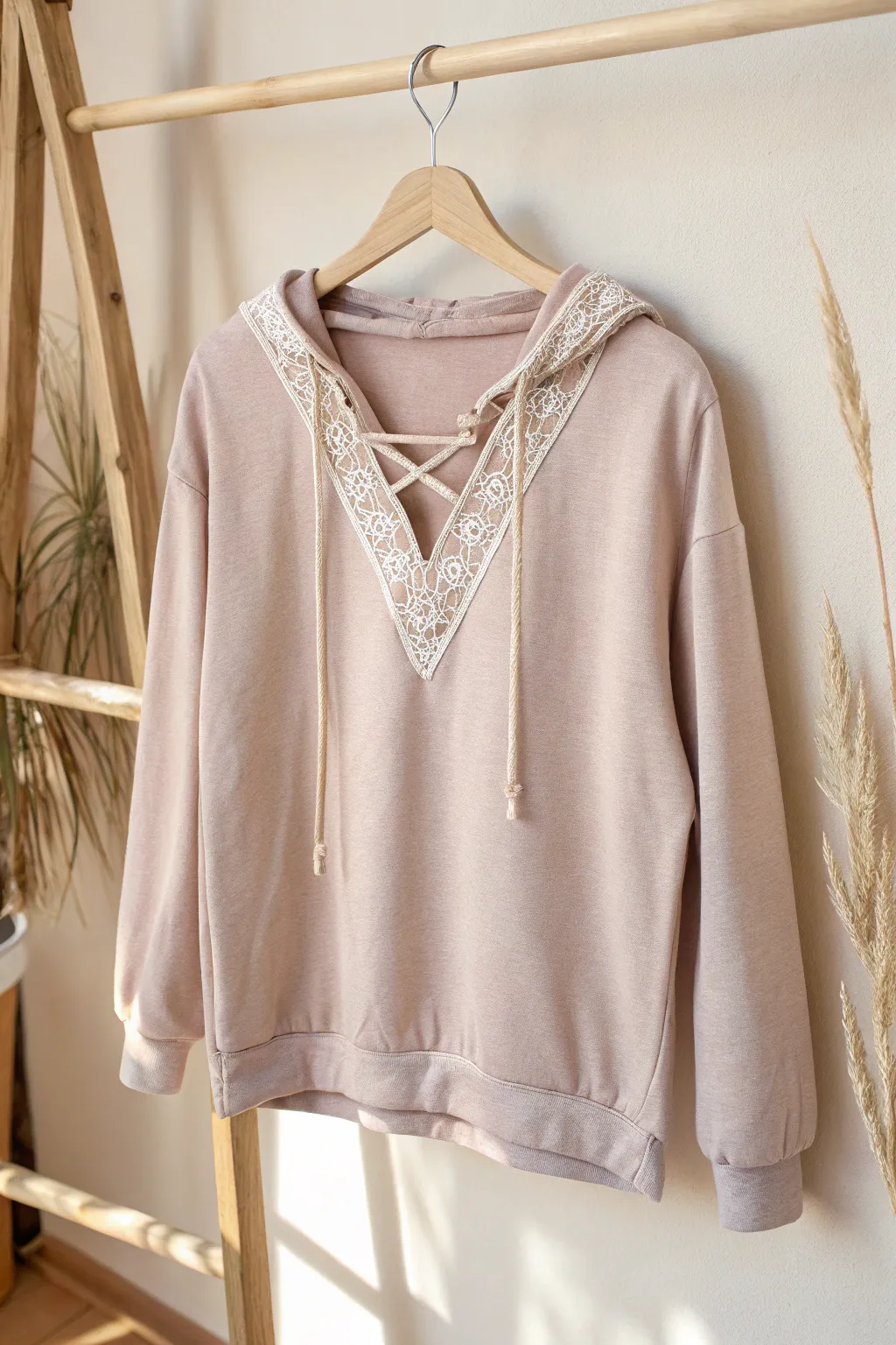 Elevate your hoodie game with a chic V-neck transformation. Simple, stylish, and uniquely you.