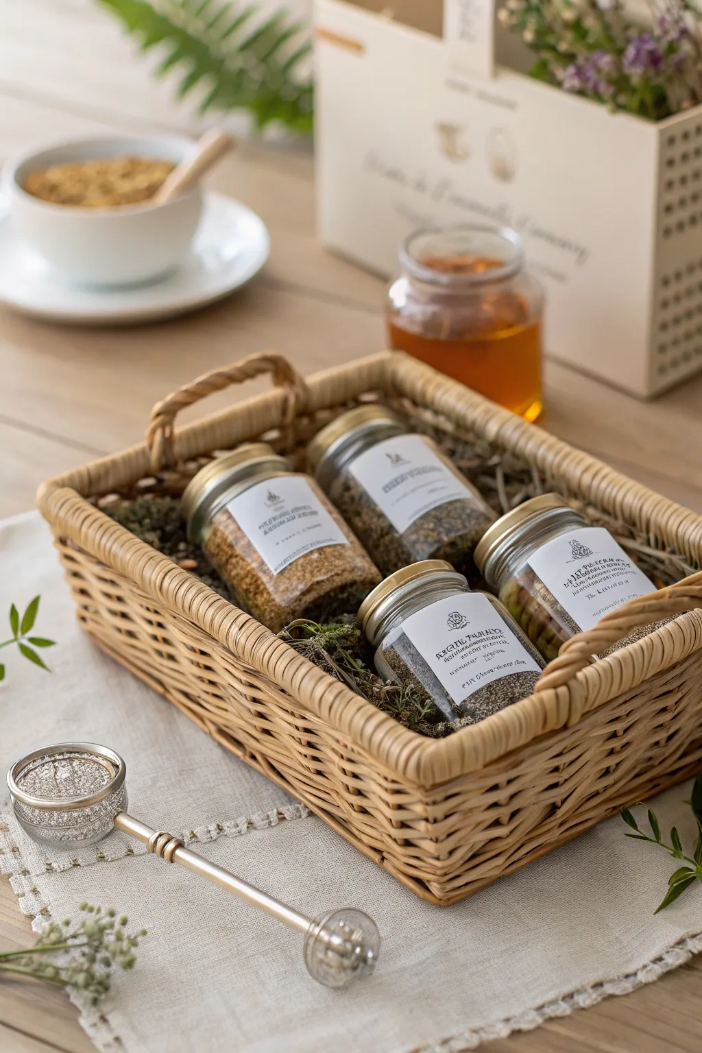 Sip serenity with this Tea Lover's Delight basket – perfect for warming any new home with a touch of elegance and flavor.