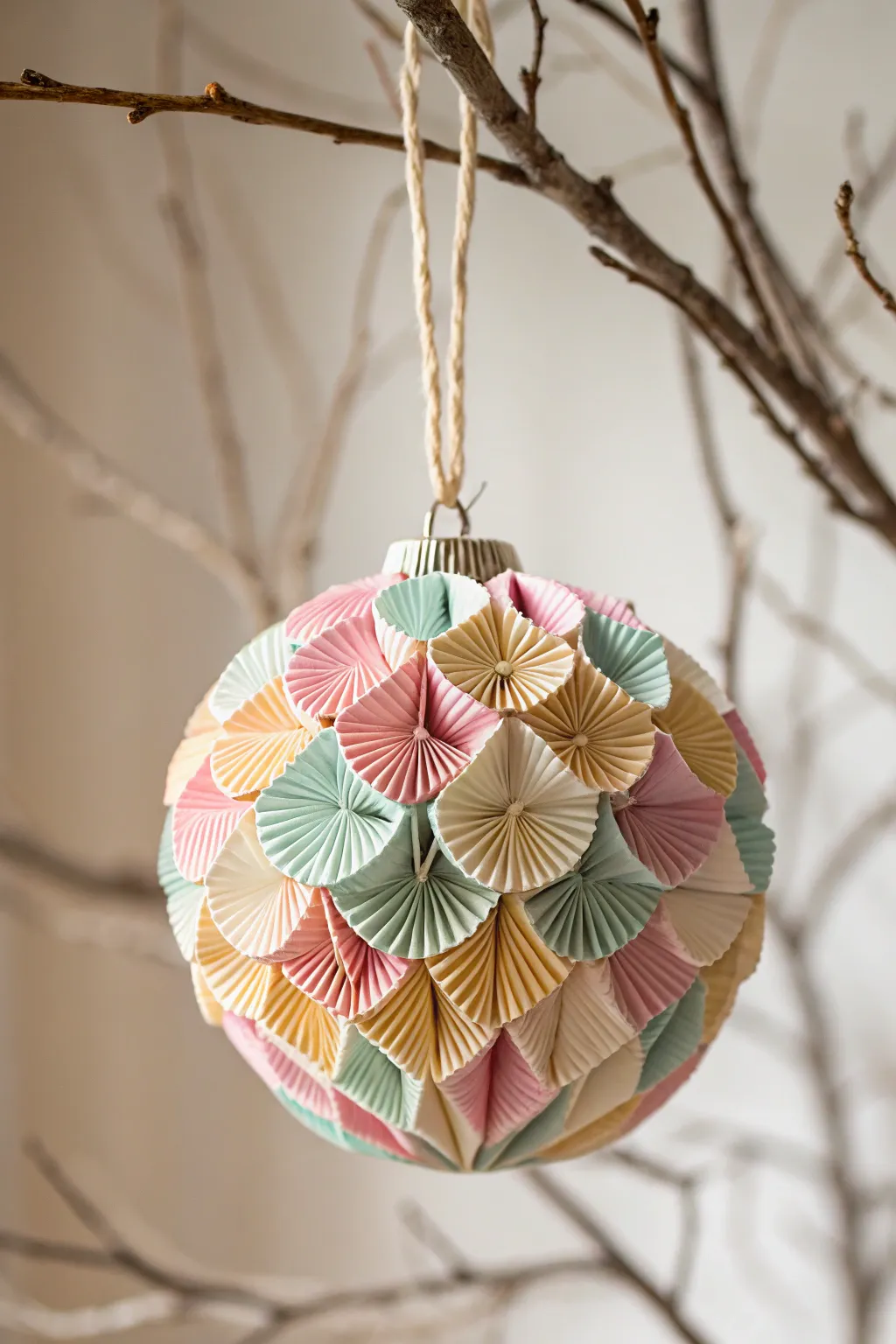 Elevate your holiday decor with these charming DIY cupcake liner ornaments, where elegance meets simplicity.