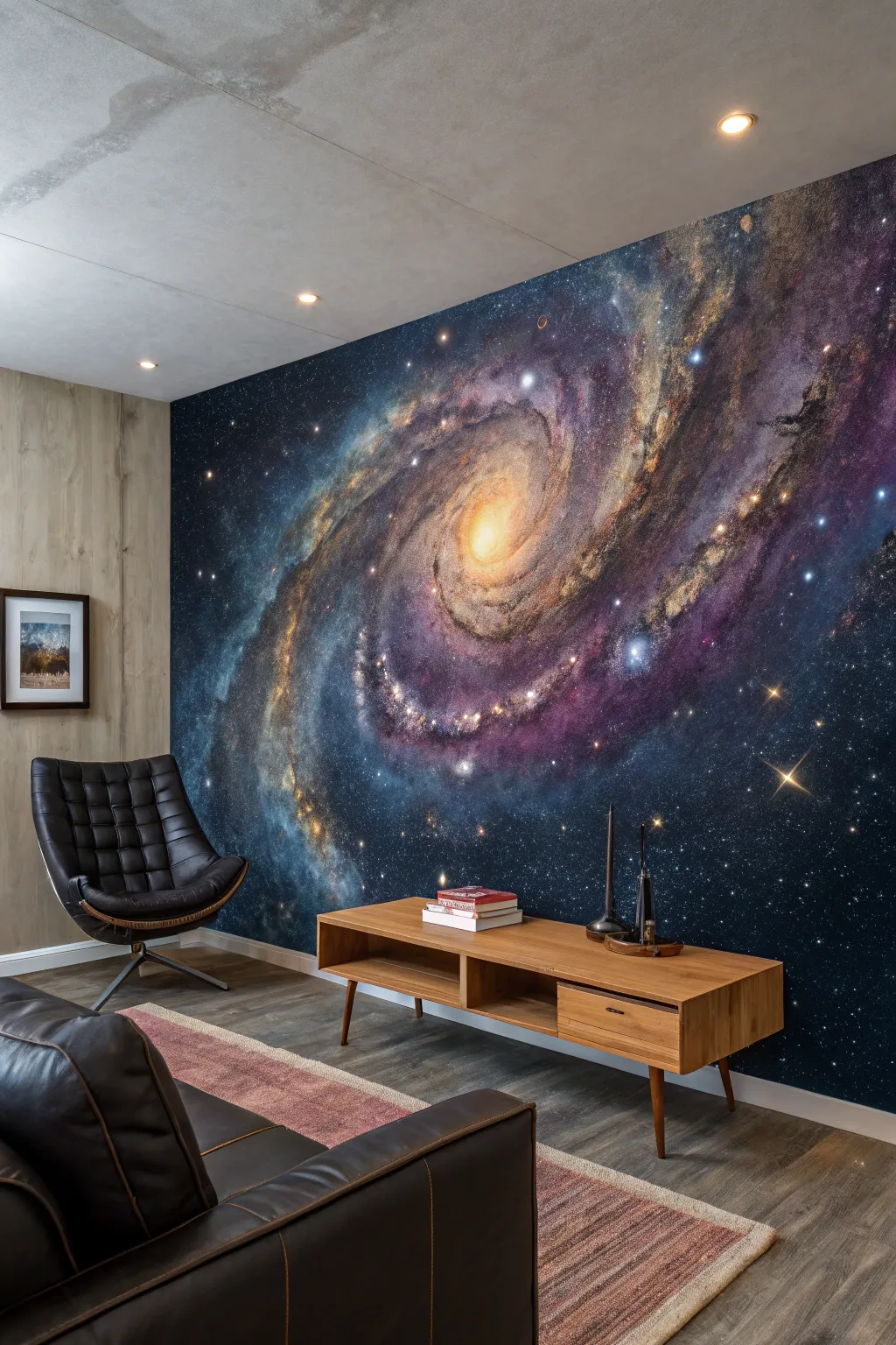 Transform your space with a captivating galaxy mural—where craftsmanship meets cosmic creativity.