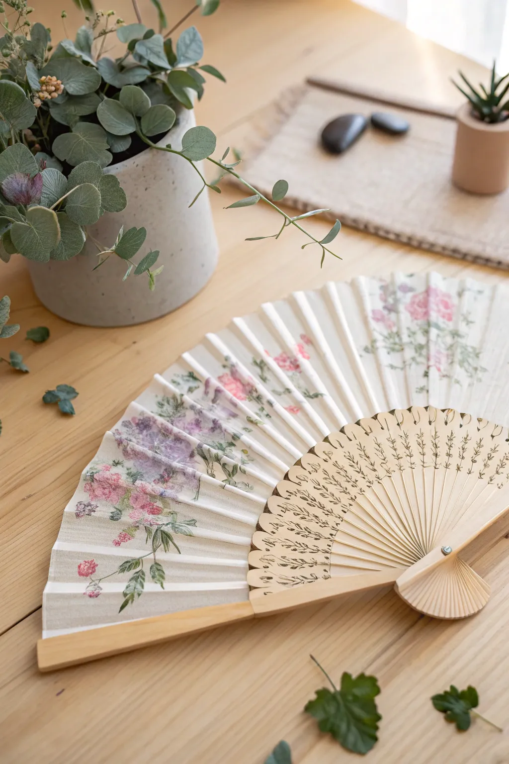 Bring a breath of spring into your home with these exquisite floral paper fans—perfect for a touch of handcrafted elegance.