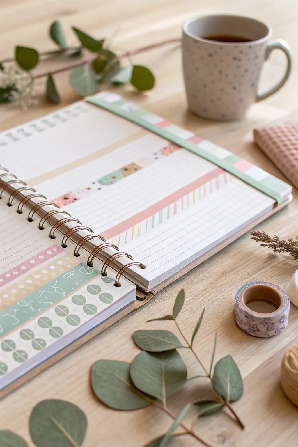 Transform your planner into a canvas of creativity with the magic of washi tape.