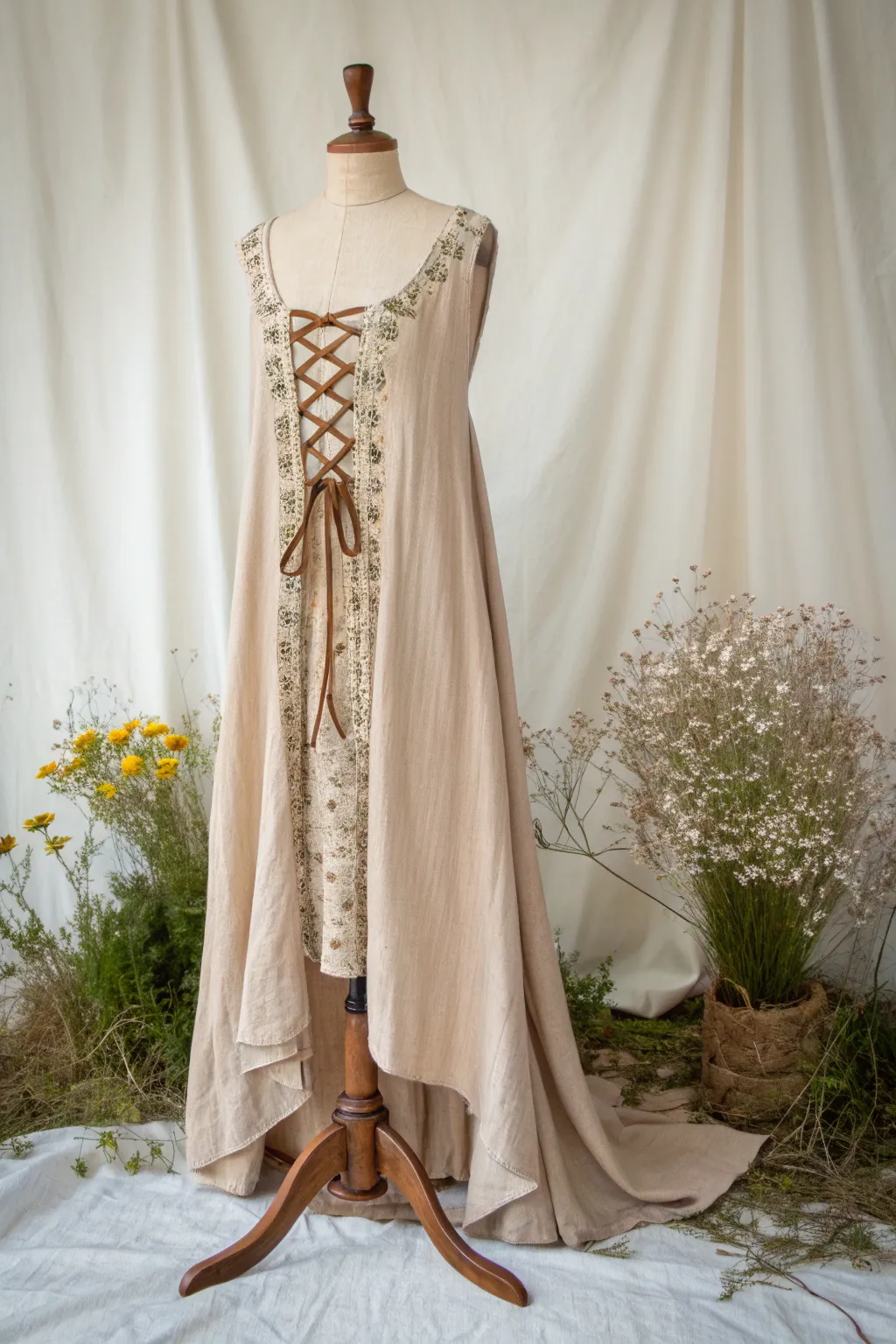 Transform your old dress into a stunning Renaissance overdress with a touch of Scandinavian simplicity and Boho elegance.