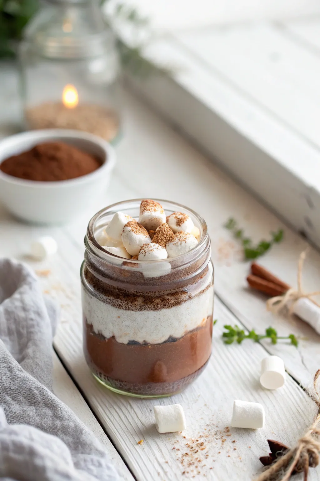 Embrace the warmth of winter with a handcrafted mini hot chocolate kit – perfect for cozy moments.