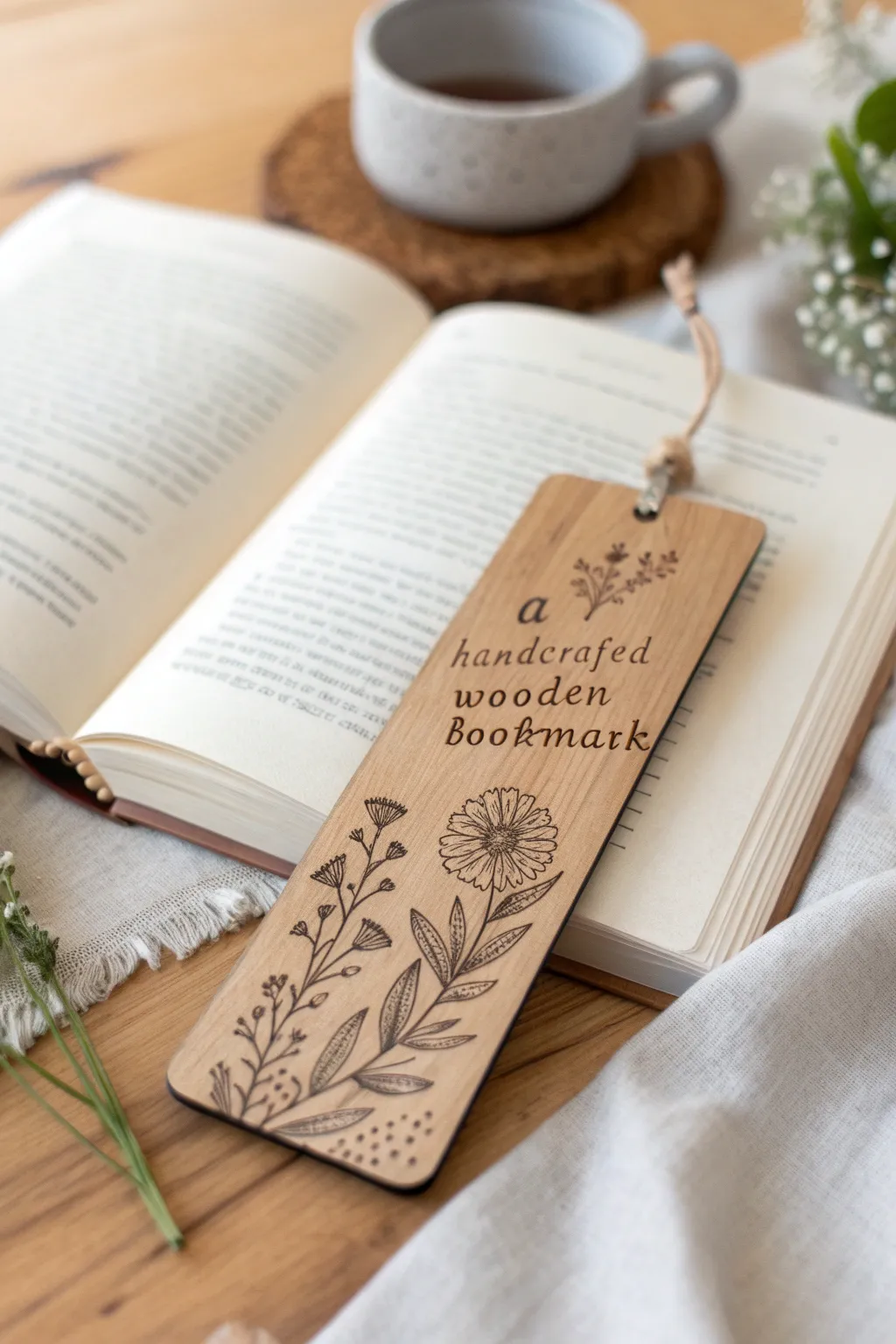 Elevate the reading experience with a personalized touch. This handcrafted wooden bookmark makes the perfect DIY teacher gift.