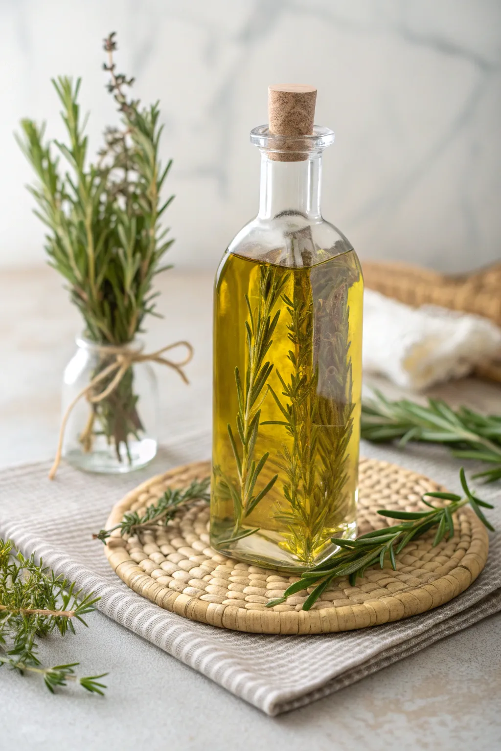 Elevate your culinary experience with this exquisite herb-infused olive oil gift. Perfect for the foodie in your life!
