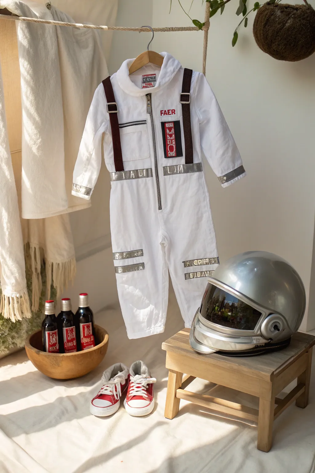 Blast off into imagination with this charming DIY toddler astronaut costume!