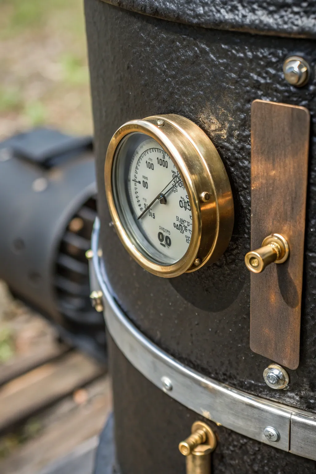 Achieve the perfect smoke with precision—add a stylish thermometer to your DIY drum smoker.