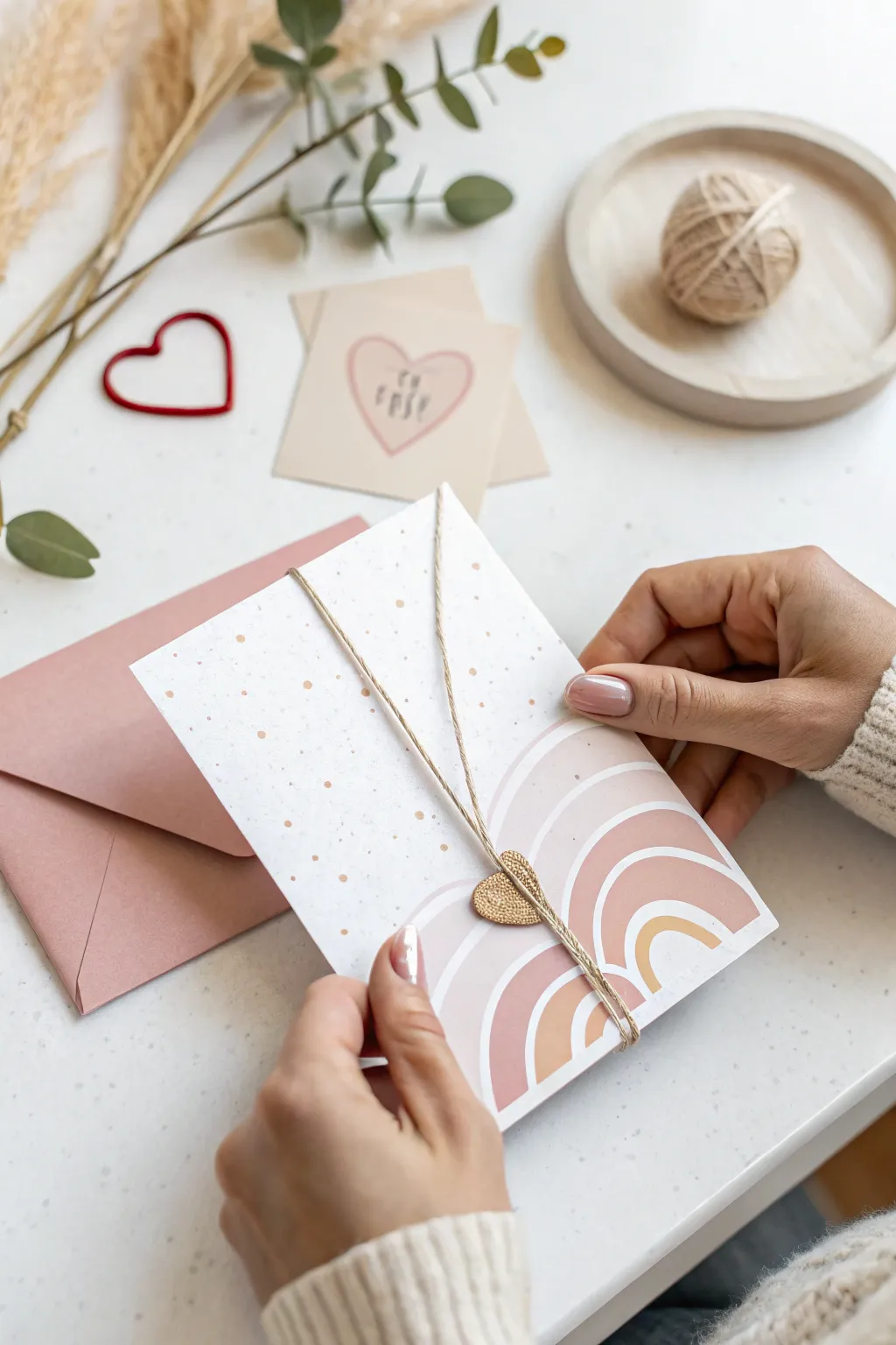 Uncover the love with a secret message slider card, the perfect blend of minimalist elegance and playful surprise.