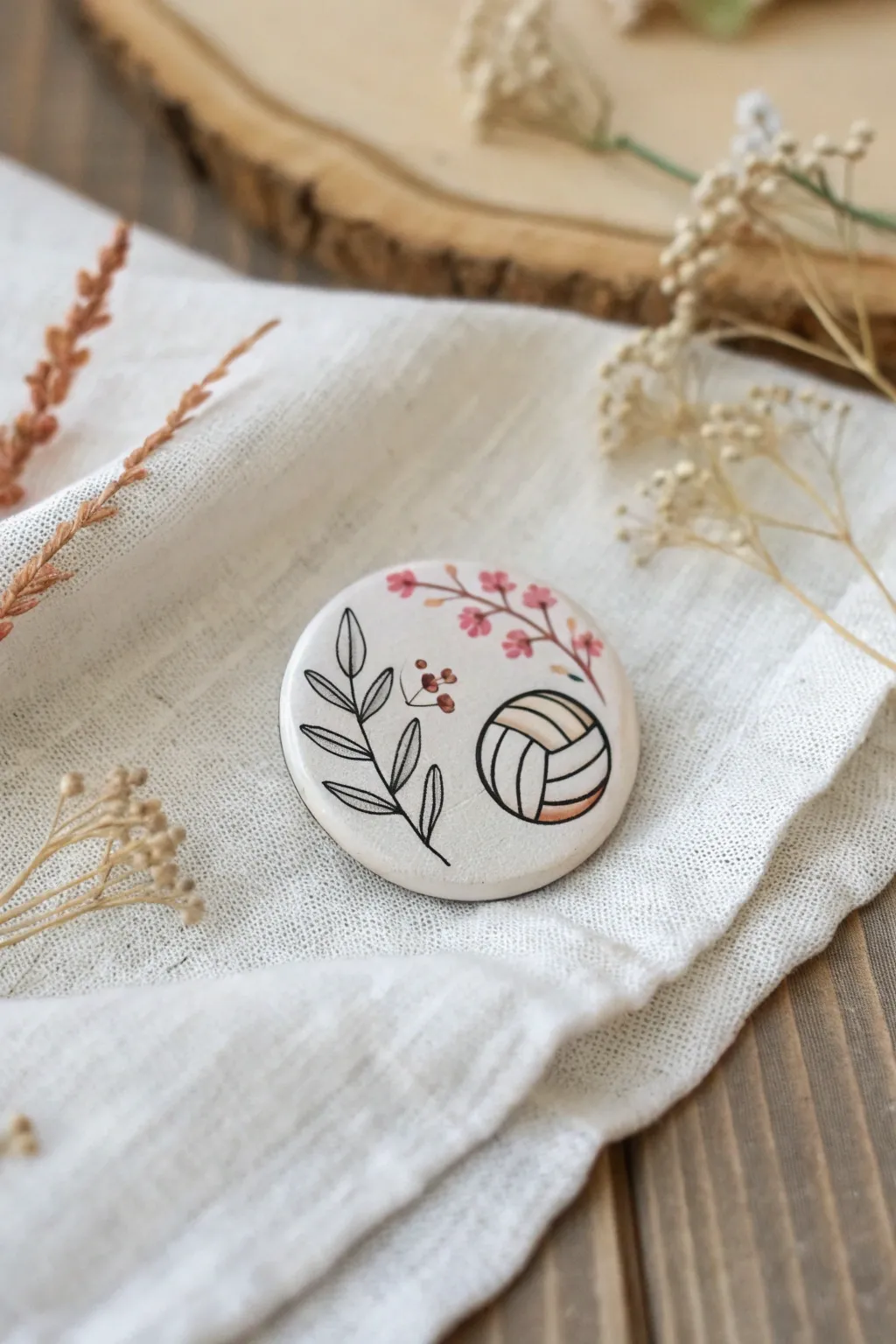 Elevate your team spirit with these exquisite volleyball-themed pins, the perfect blend of style and sentiment.