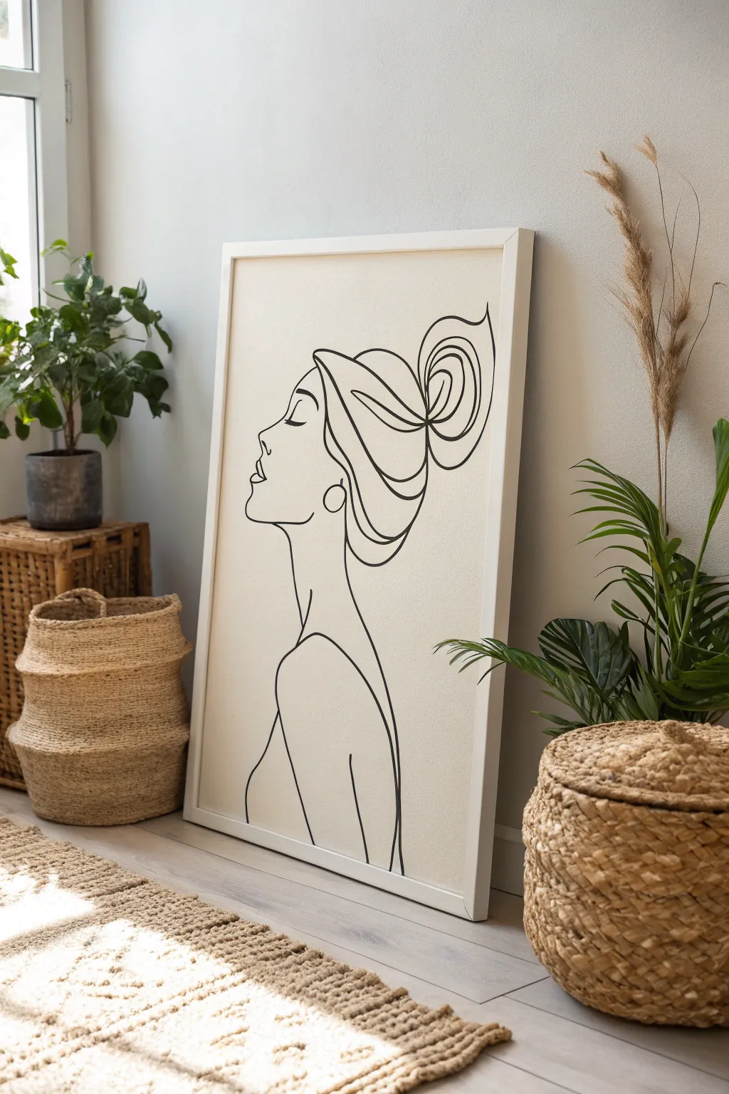 Embrace elegance with minimalist line art that transforms your space with simplicity and natural beauty.