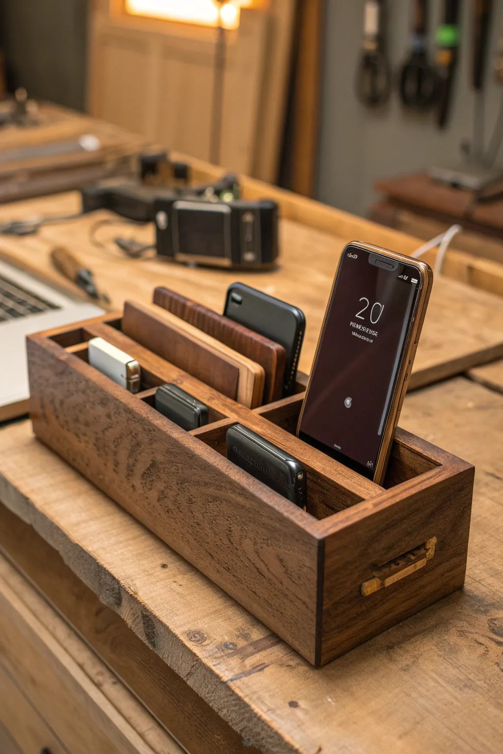 Elevate your workspace with a handcrafted charging station—where utility meets craftsmanship.