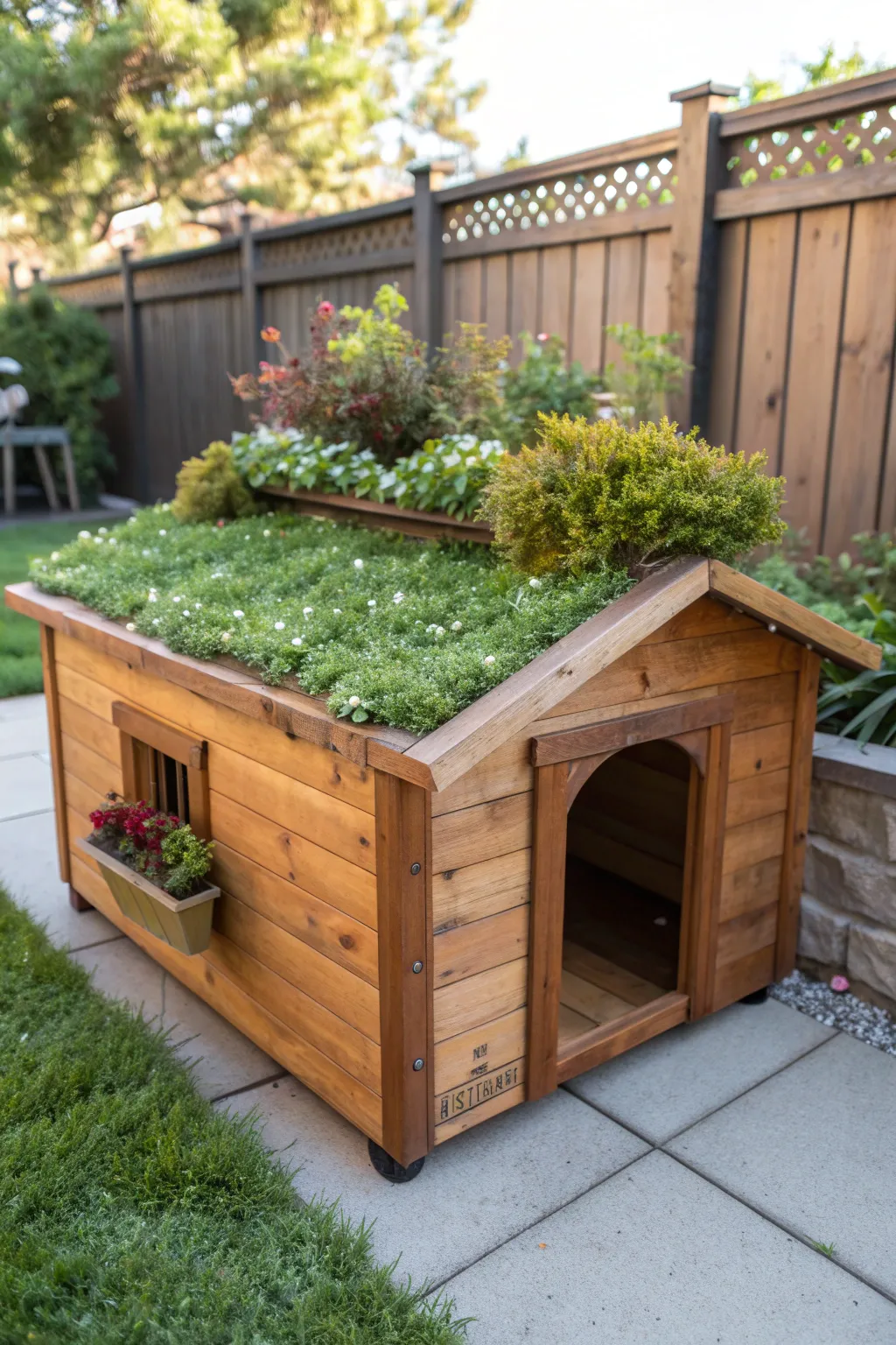 Transform your pup's abode with a stunning green roof—where craftsmanship meets nature!