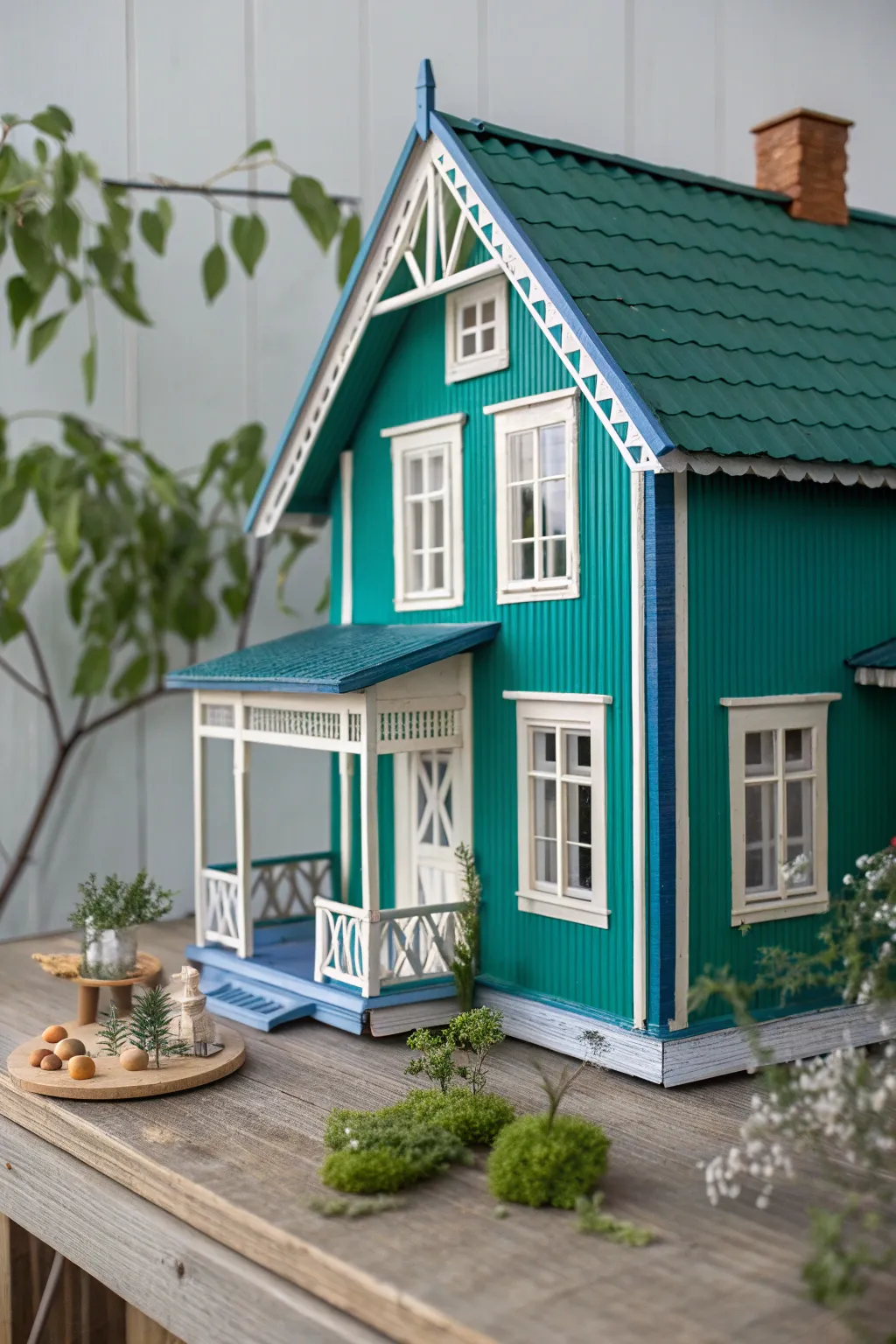 Transform your dollhouse with bold jewel tones for a touch of elegance and standout style.