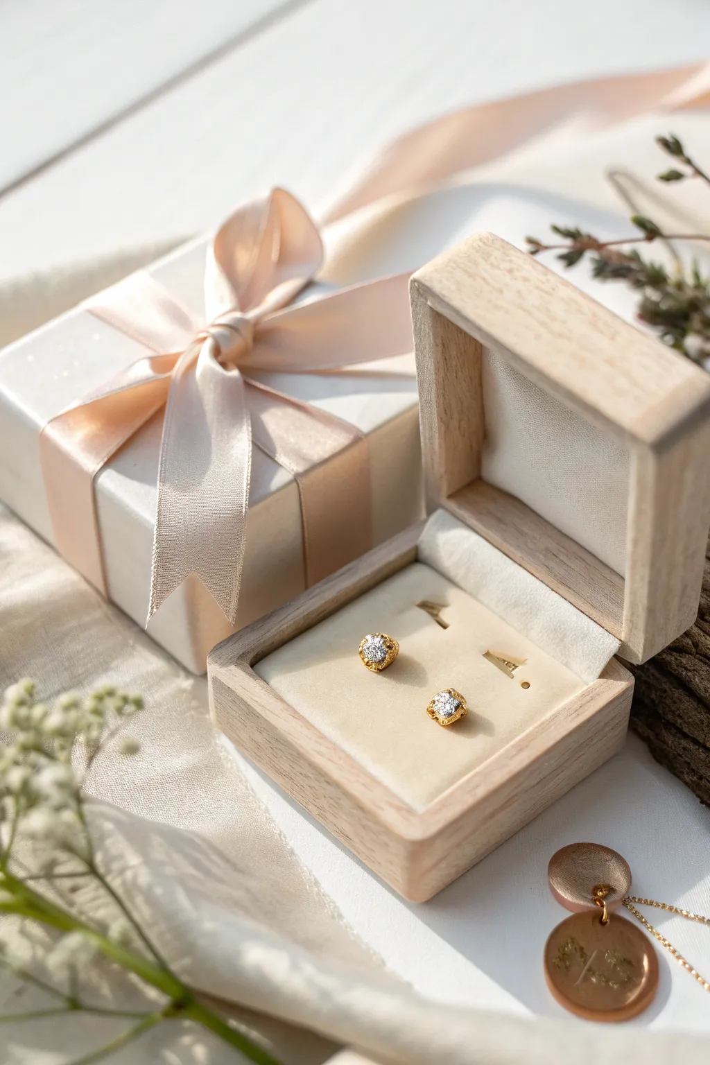 Discover the art of elegant simplicity with exquisite earring box packaging.