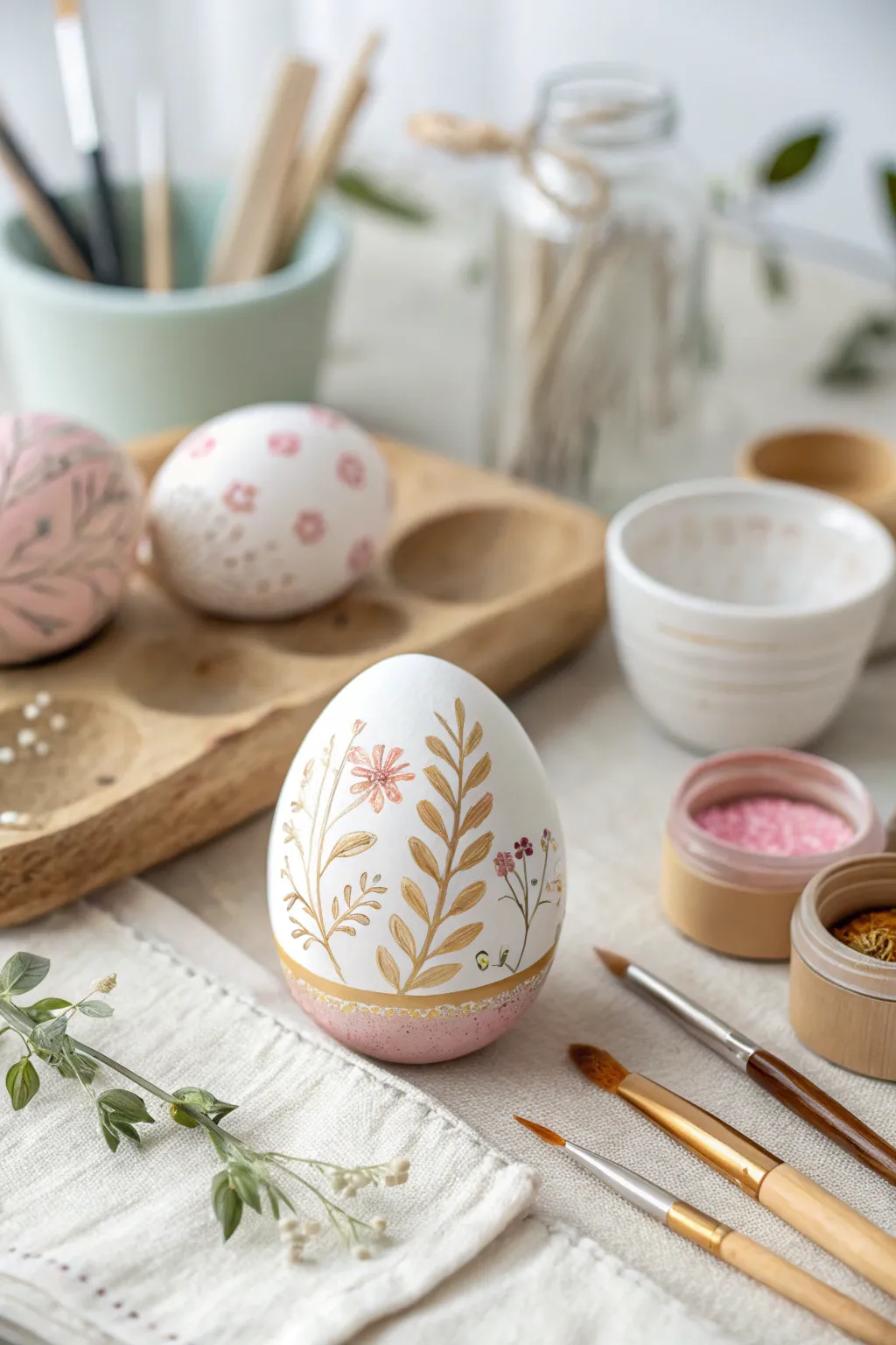 Unleash your creativity with a chic DIY egg decorating party this Easter. 🎨✨ #ScandiBohoEaster
