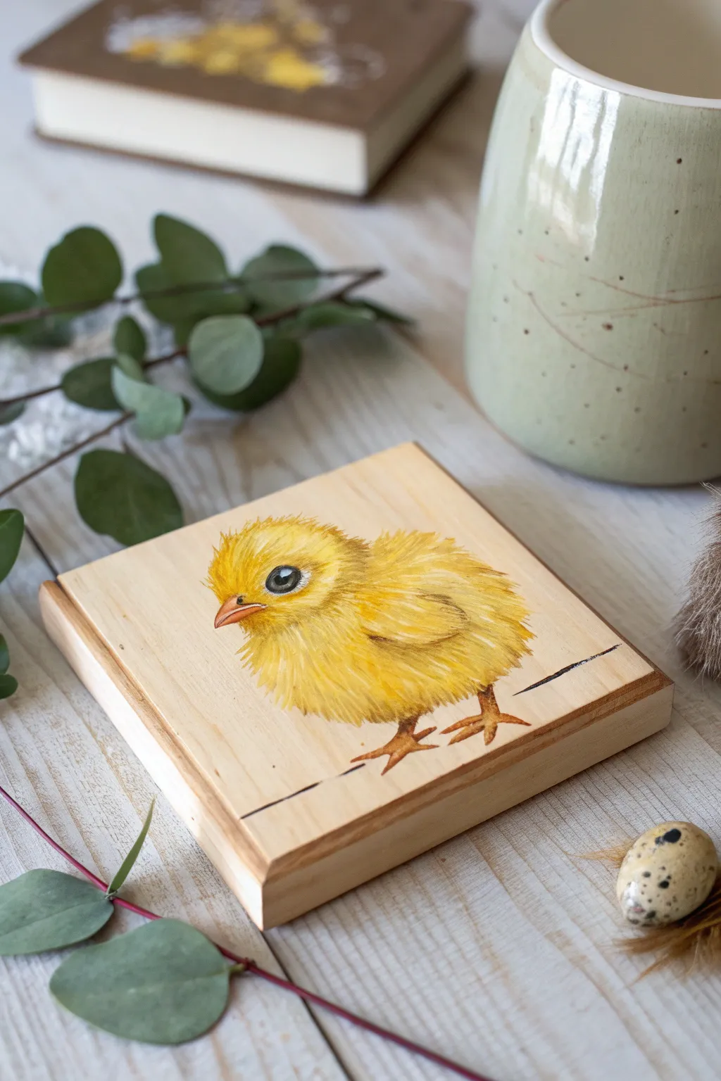 Craft a little joy: Adorable chick painting ideas for a charming Easter touch.