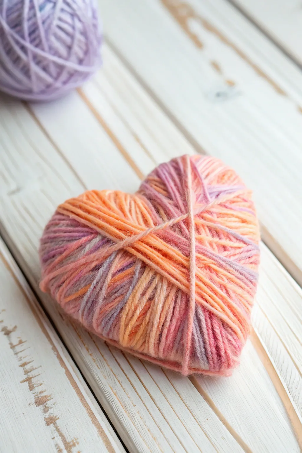 Wrap love around your heart with this charming yarn craft, perfect for adding a handmade touch to Valentine's Day.
