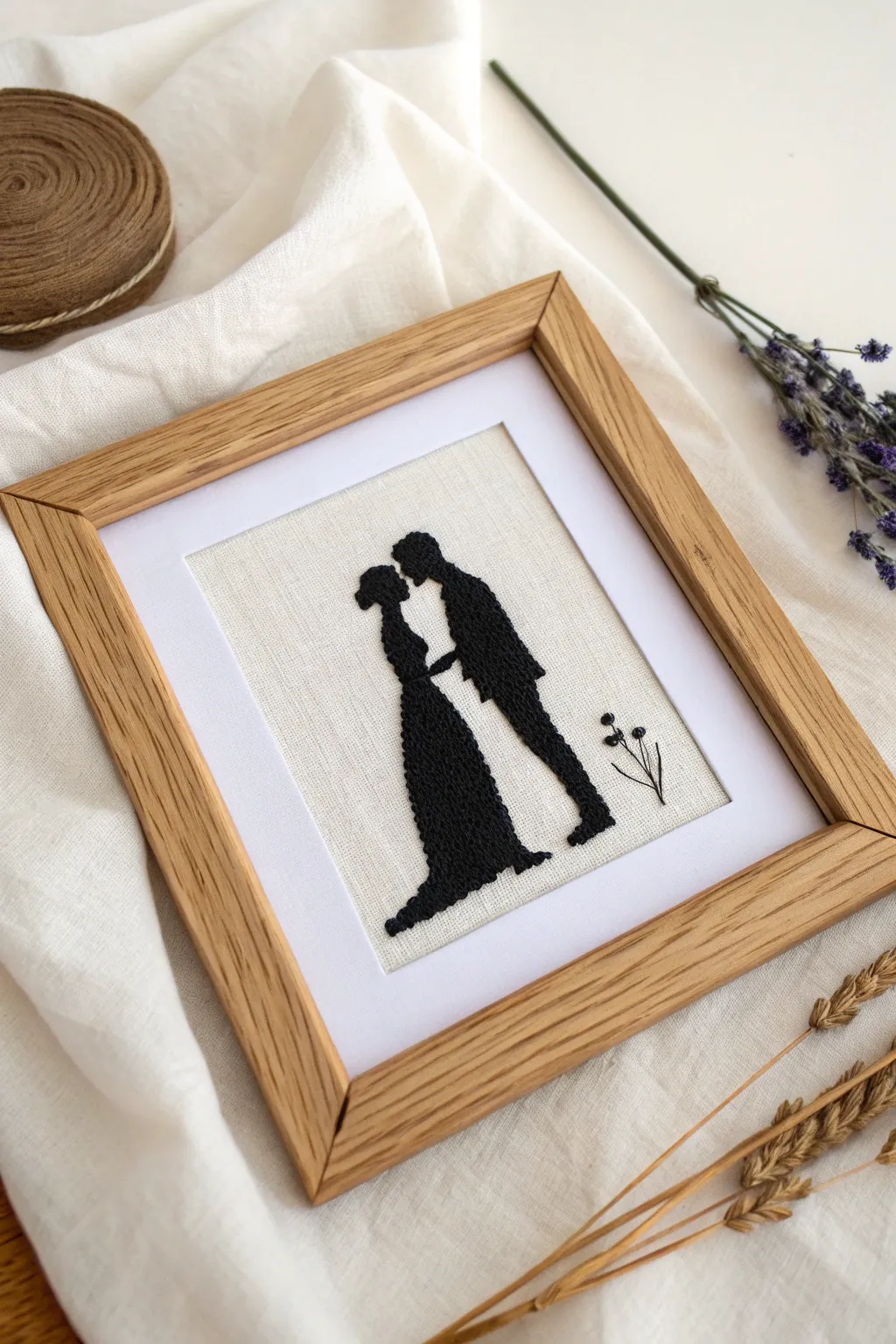 Capture love in stitches with a silhouette embroidery gift—where timeless elegance meets heartfelt craftsmanship.